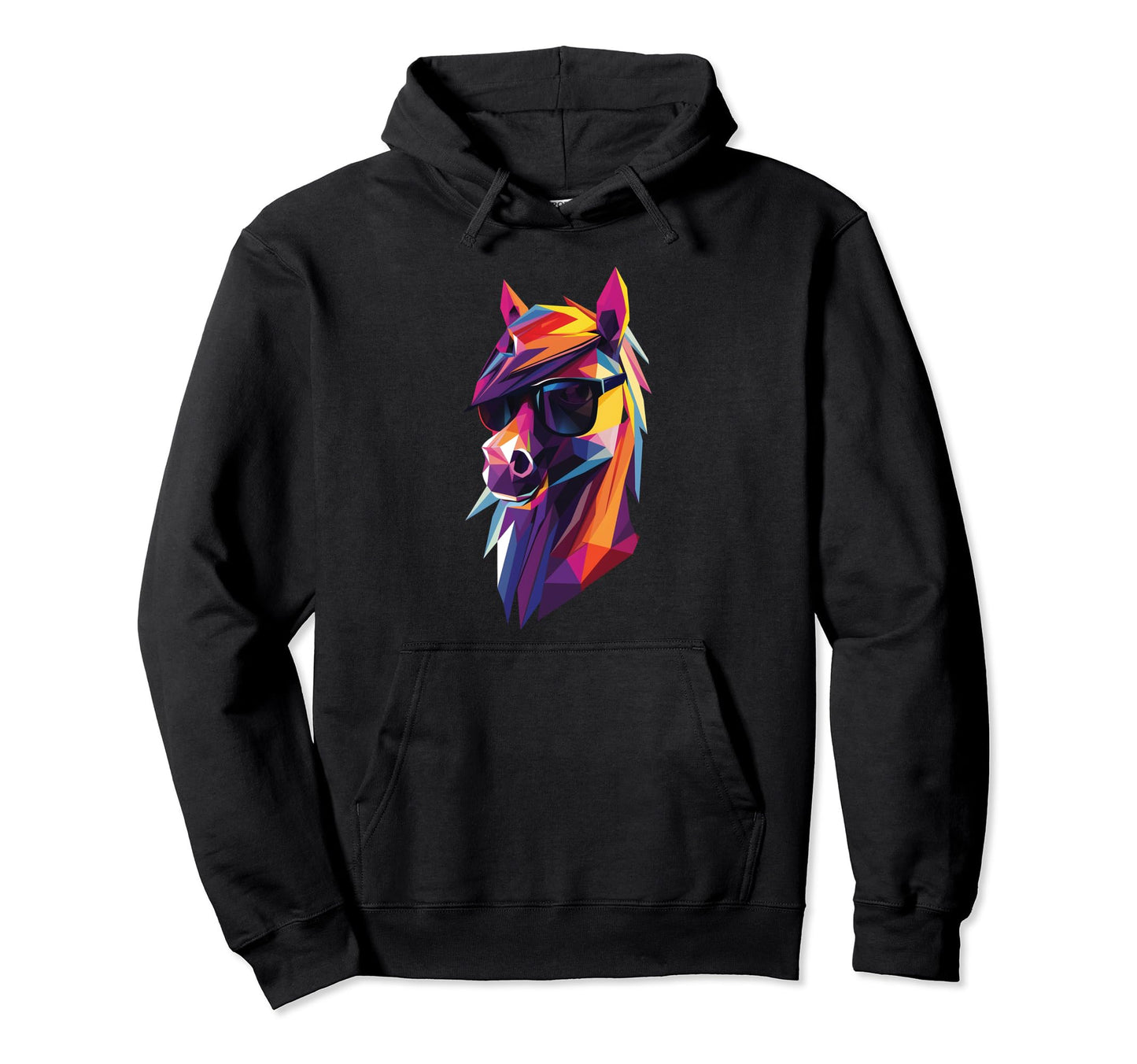 Horse Dad Mom Sunglasses Pony Hoodie - Trendy Graphic Men Women - T-Shirt, Sweatshirt, Hoodie