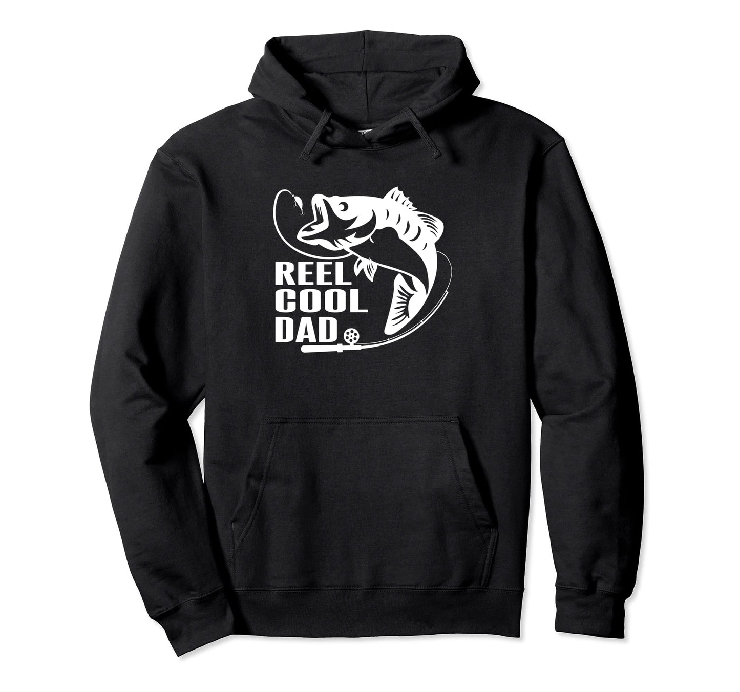 Mens Fathers Day Funny Fisherman Reel Hoodie - Trendy Graphic for Adults - T-Shirt, Sweatshirt, Hoodie