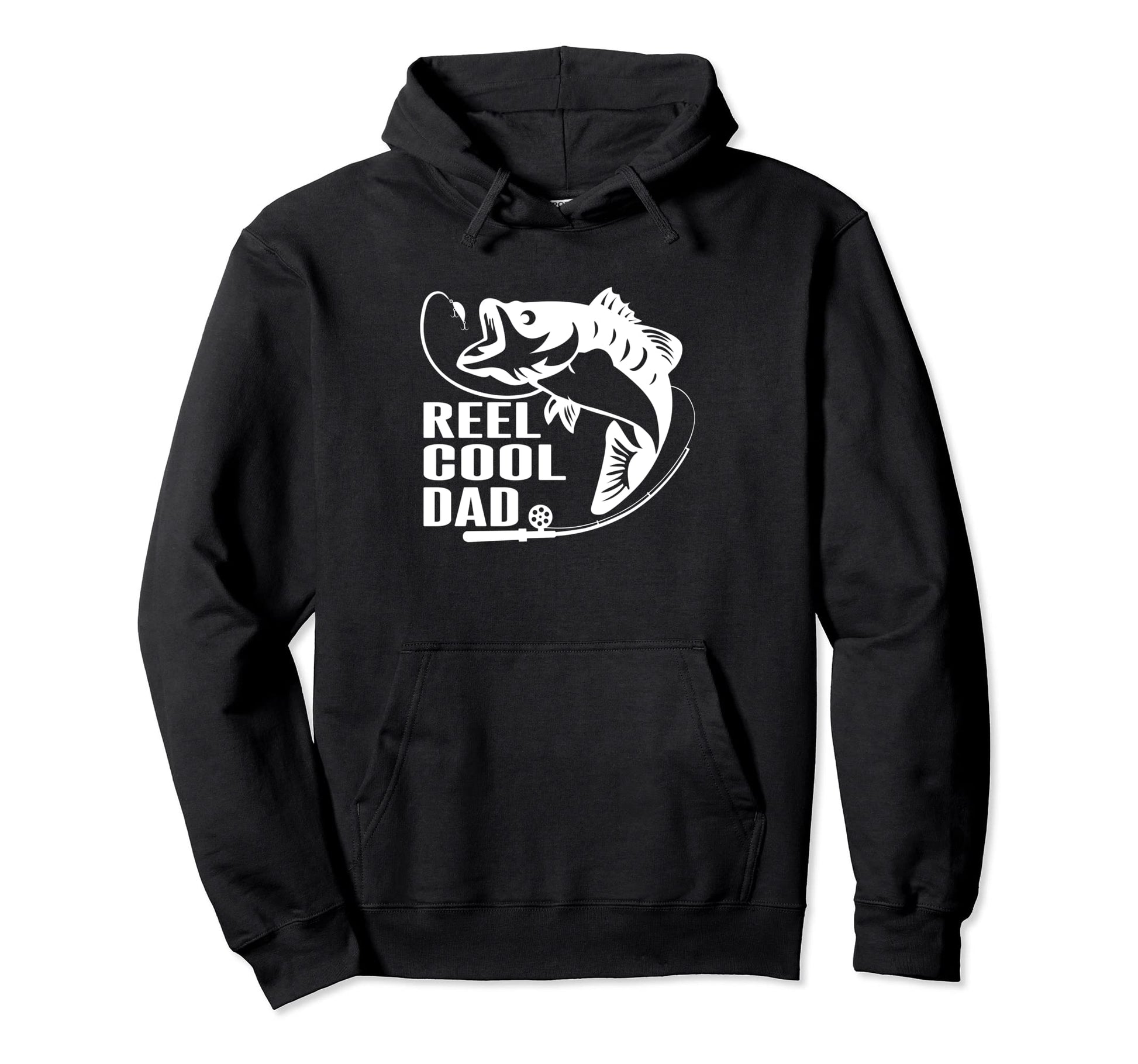 Mens Fathers Day Funny Fisherman Reel Hoodie - Trendy Graphic for Adults - T-Shirt, Sweatshirt, Hoodie