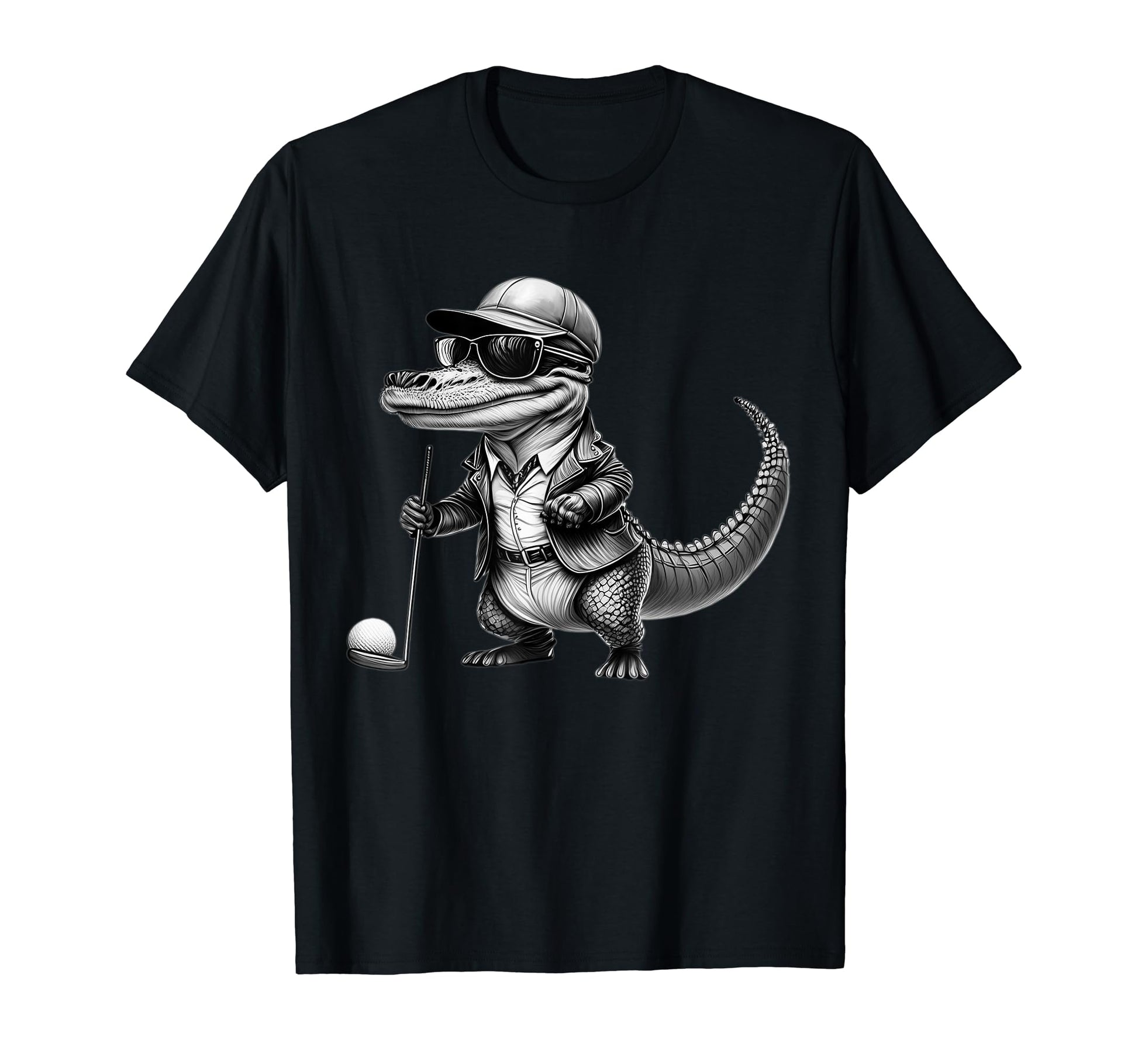 Funny Gator Golf Lovers Alligator T-Shirt - Streetwear Style Unisex - T-Shirt, Sweatshirt, Hoodie