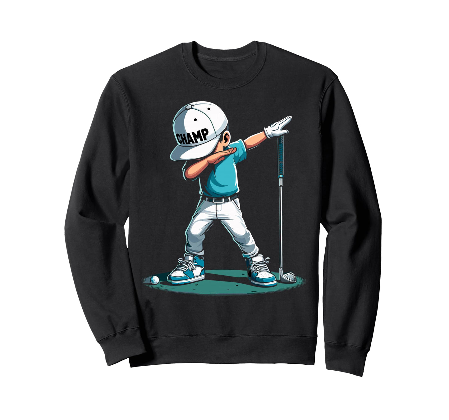 Funny Dabbing Dab Golf Player Golfer Sweatshirt - Graphic Print Unisex - T-Shirt, Sweatshirt, Hoodie