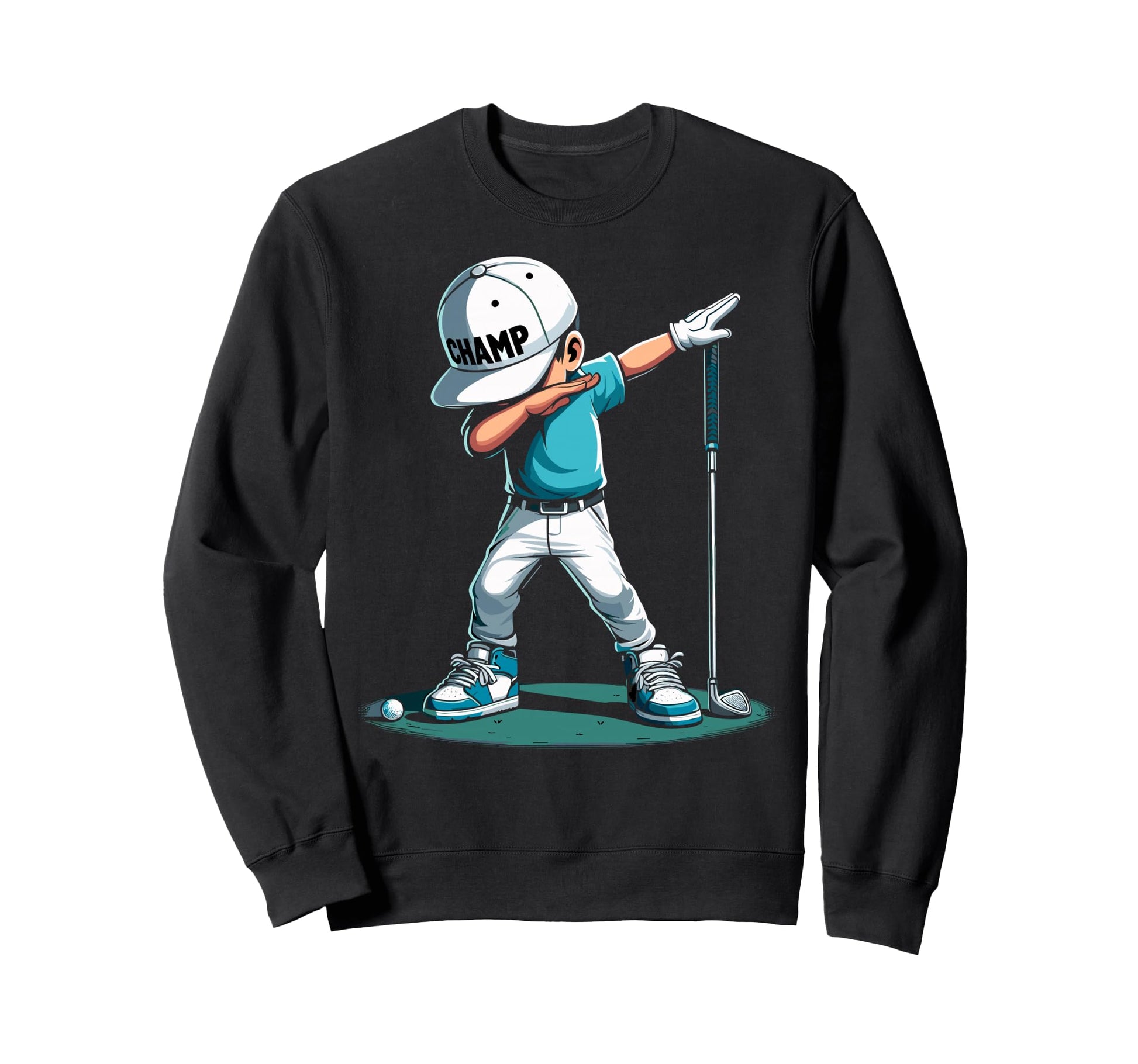 Funny Dabbing Dab Golf Player Golfer Sweatshirt - Graphic Print Unisex - T-Shirt, Sweatshirt, Hoodie