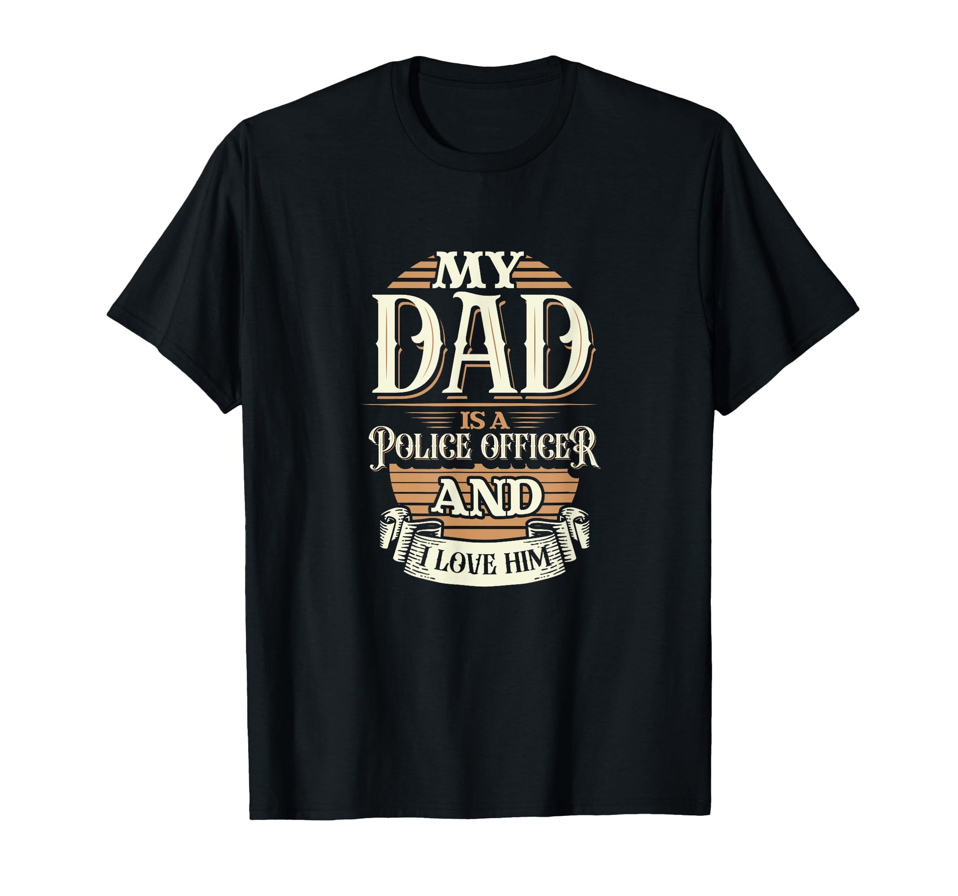 Because My Dad Is Police Officer Thats Why T-Shirt - Unique Graphic Unisex - T-Shirt, Sweatshirt, Hoodie