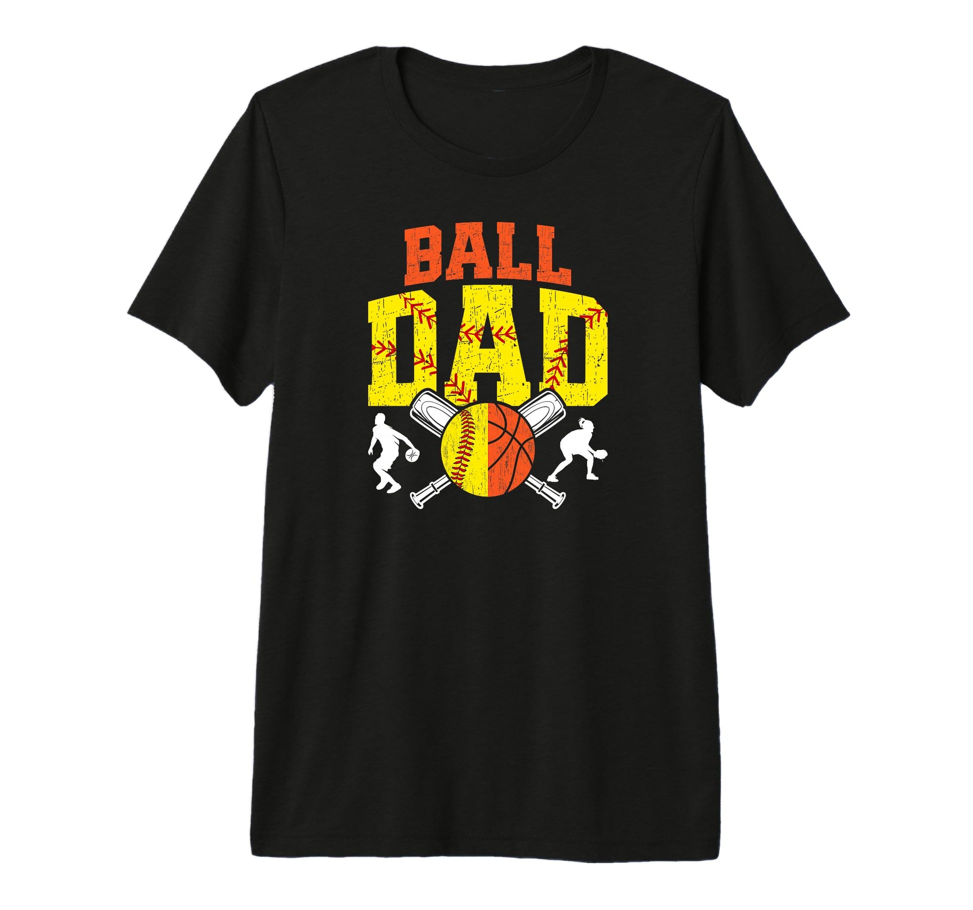 Mens Ball Dad Proud Softball T-Shirt - Fun Novelty Design Unisex - T-Shirt, Sweatshirt, Hoodie