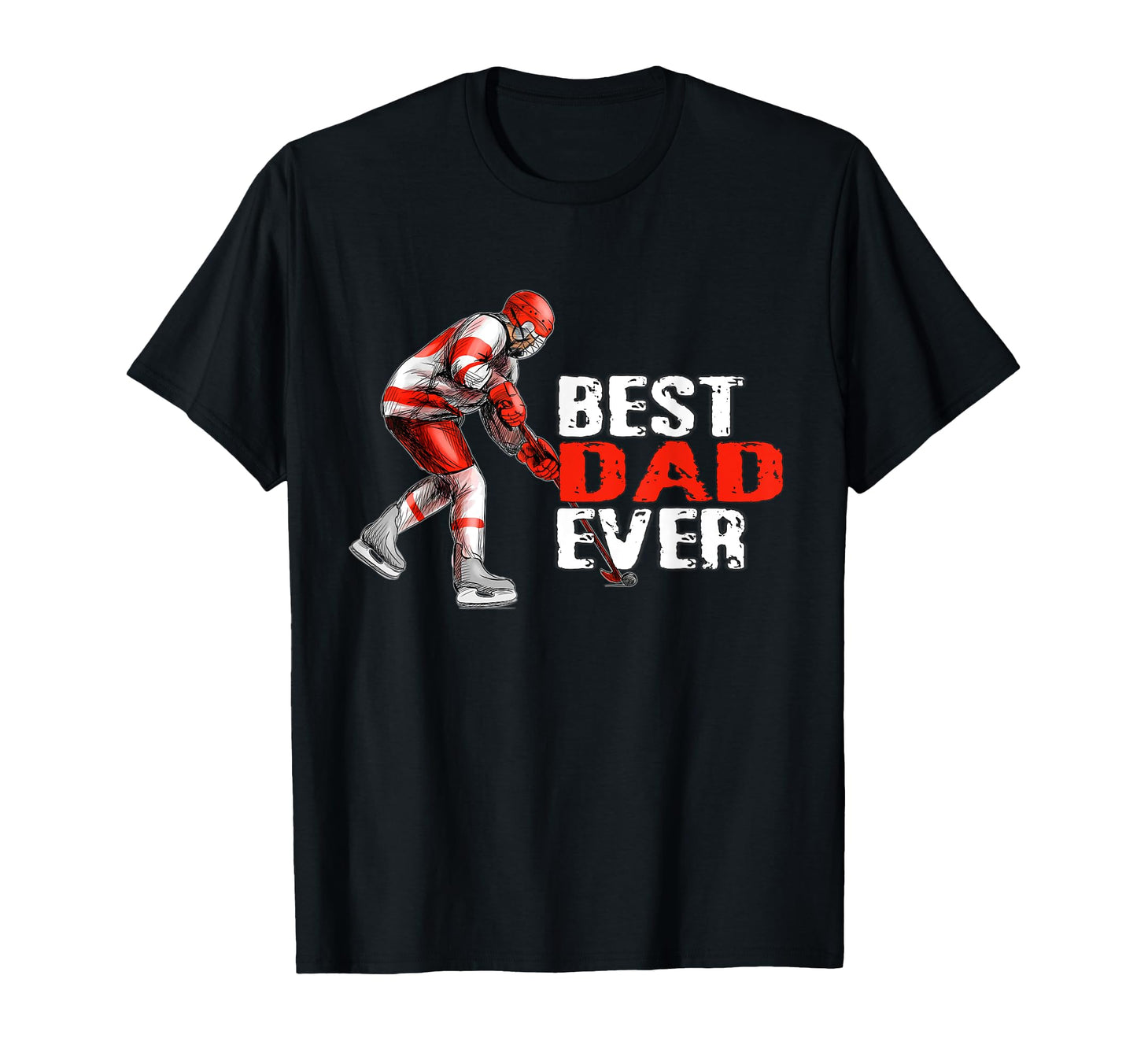 Ice Hockey Father Hockey Dad Birthday T-Shirt - Unique Graphic Men Women - T-Shirt, Sweatshirt, Hoodie