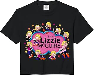 Lizzie McGuire Cartoon Lizzie Multi-Poses and Logo Comfort Colors Crop Top Unisex T-shirt, Sweatshirt, Hoodie, Long Sleeve Tee - T-Shirt, Sweatshirt, Hoodie