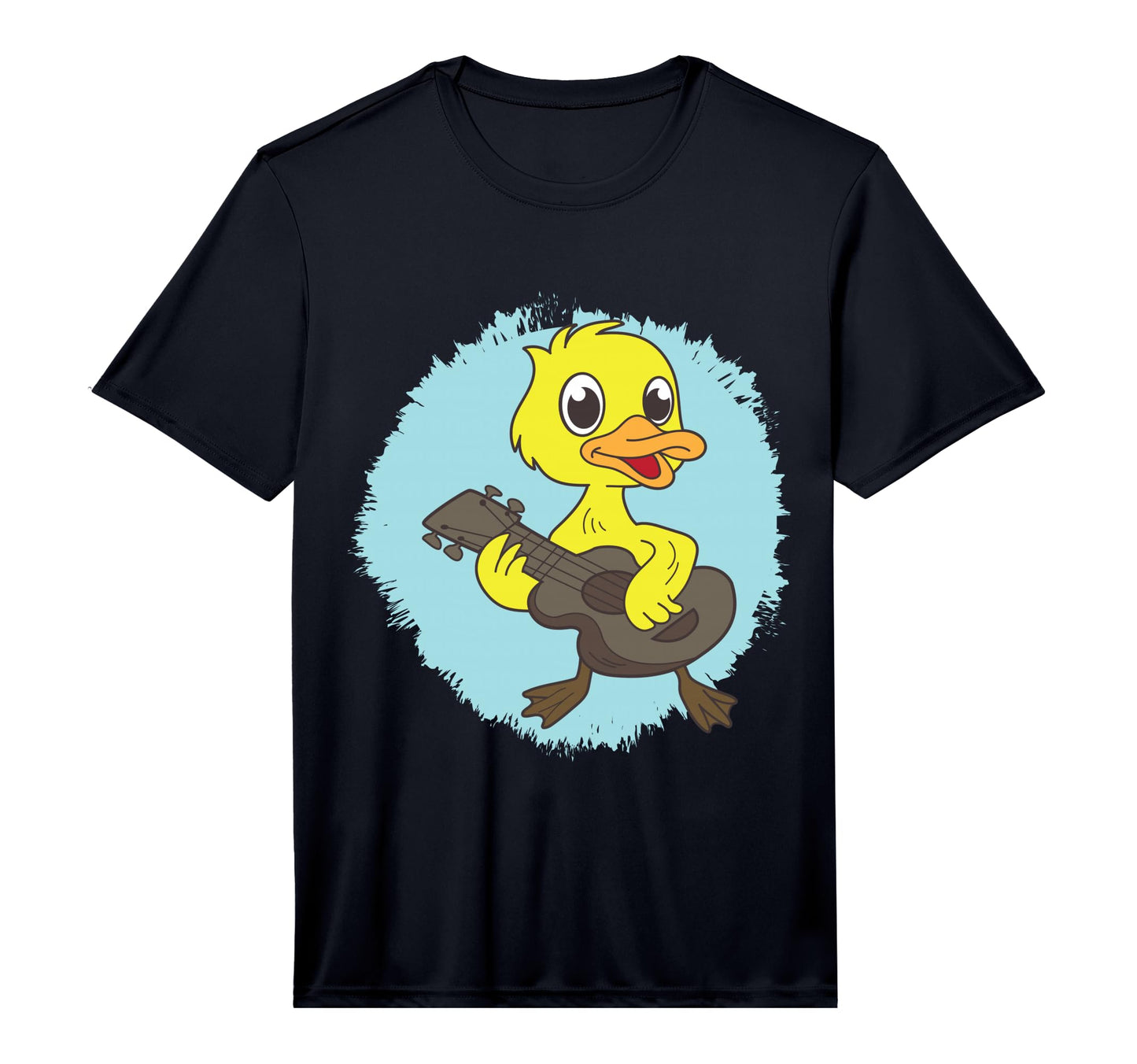 Duck Playing Ukulele Guitar T-Shirt - Casual Everyday Wear for Adults - T-Shirt, Sweatshirt, Hoodie