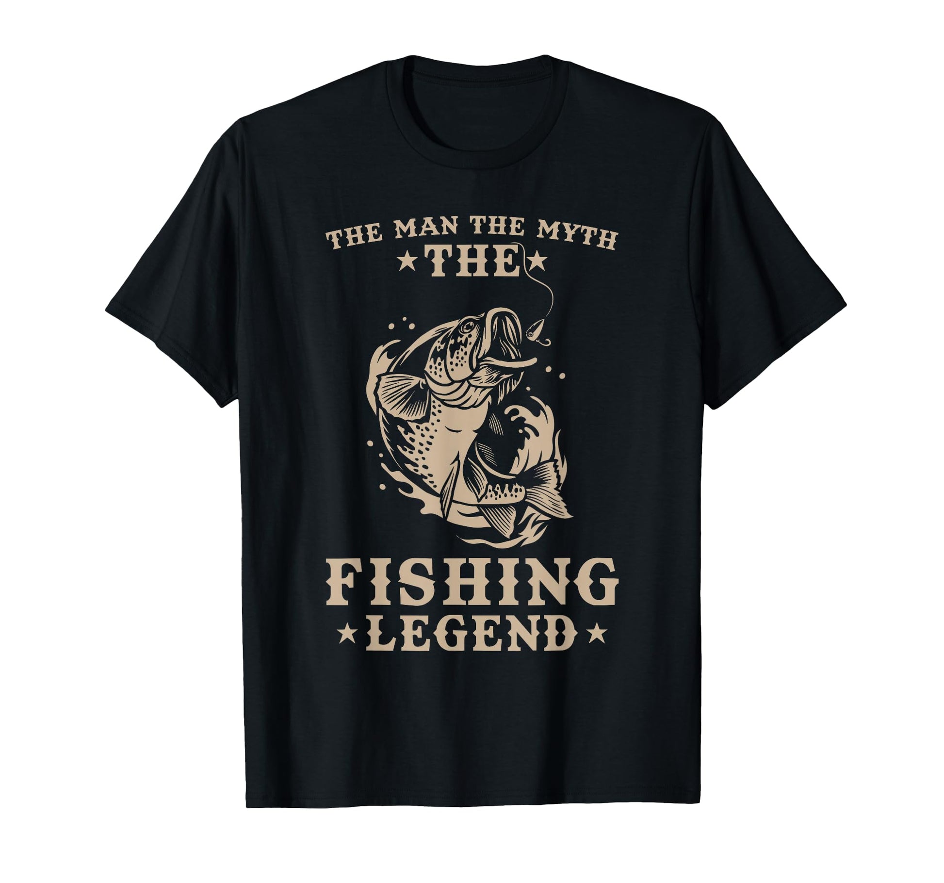 Mens Fishing Angler Dad Myth Fishing Legend T-Shirt - Graphic Print Unisex - T-Shirt, Sweatshirt, Hoodie