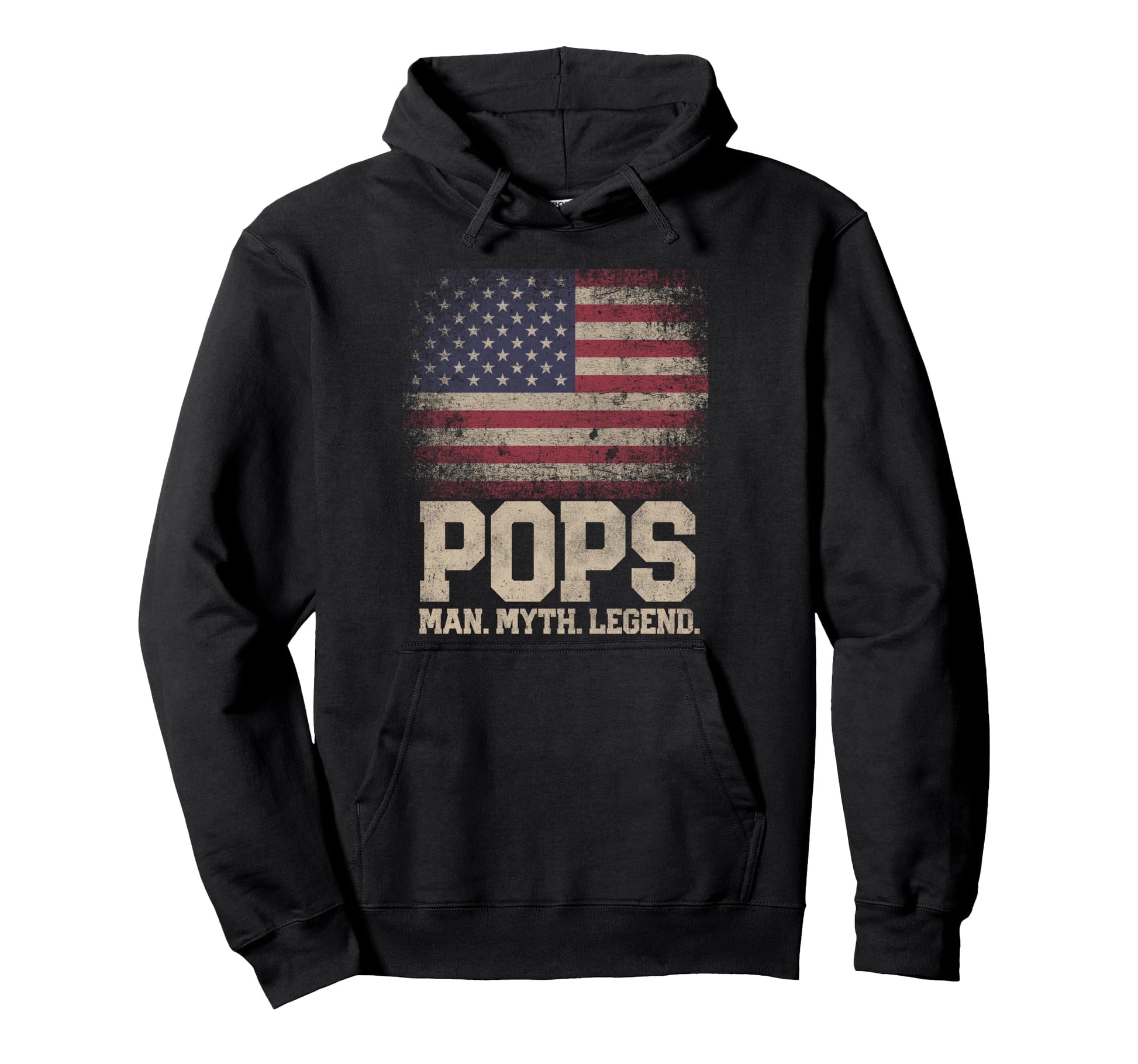 Pops Myth Legend 4Th July Fathers Hoodie - Fun Novelty Design for Adults - T-Shirt, Sweatshirt, Hoodie