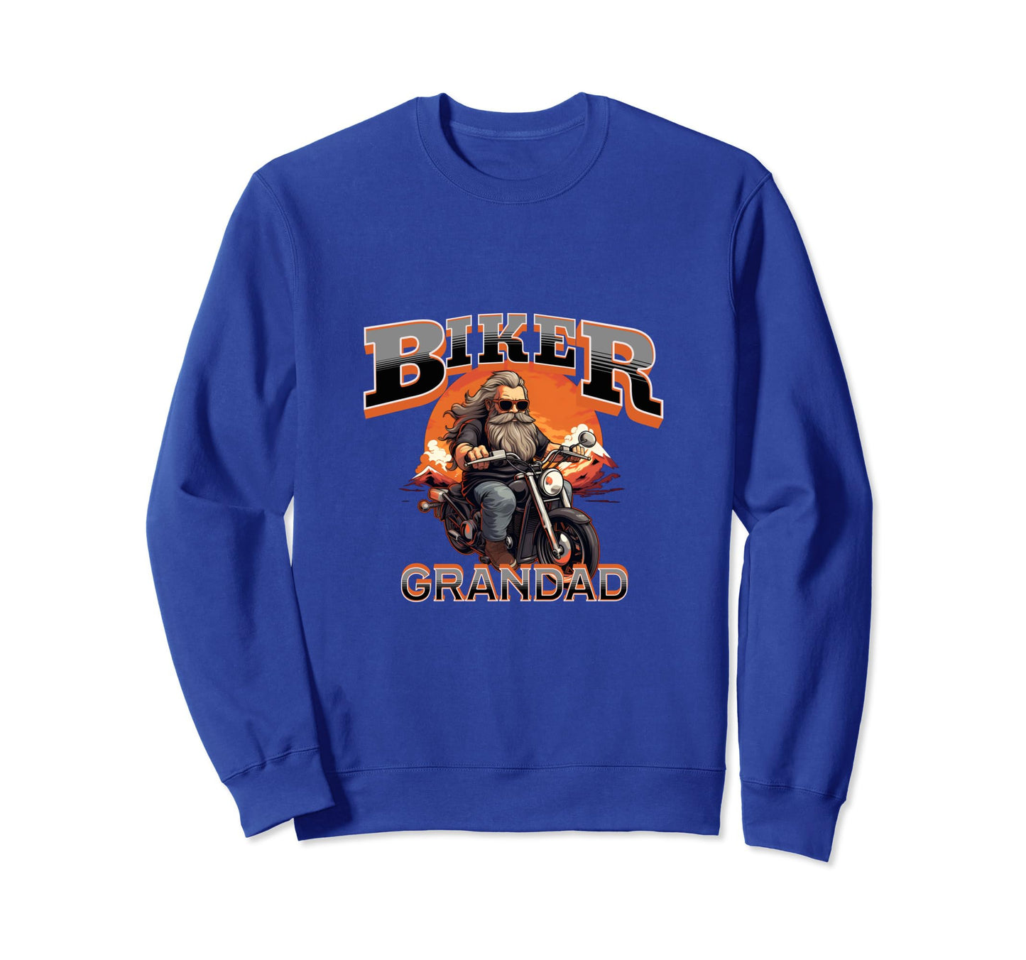 Mens Motorbike Biker Grandpa Sweatshirt - Streetwear Style Unisex - T-Shirt, Sweatshirt, Hoodie