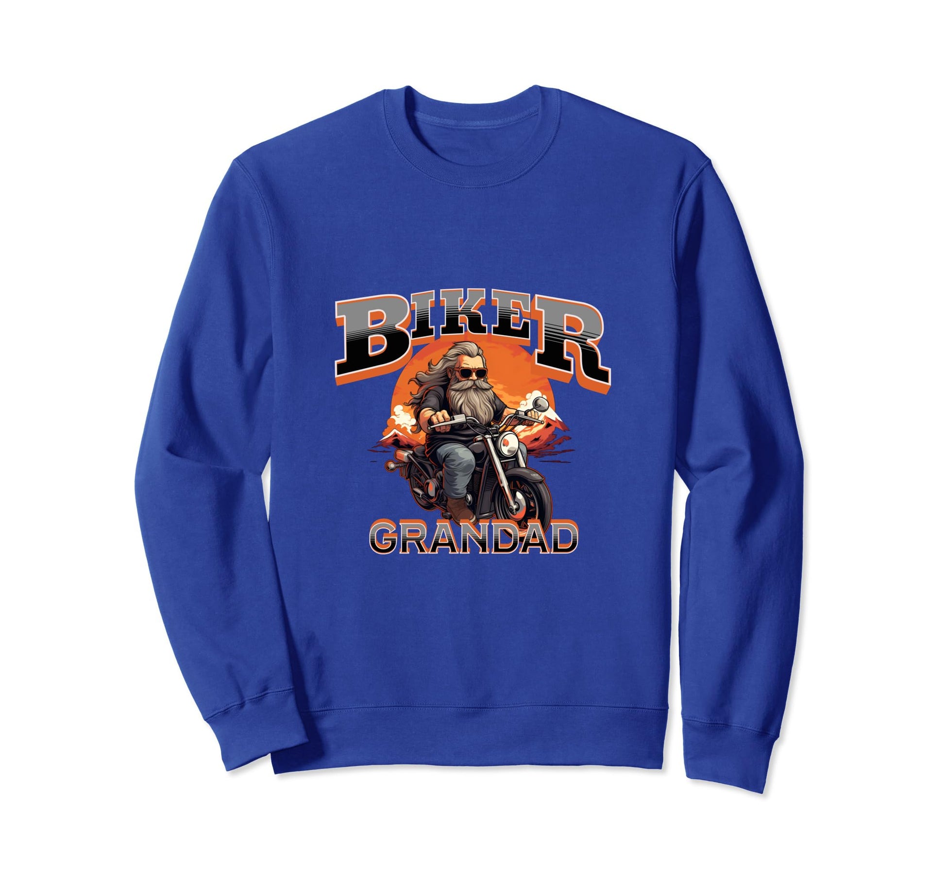 Mens Motorbike Biker Grandpa Sweatshirt - Streetwear Style Unisex - T-Shirt, Sweatshirt, Hoodie