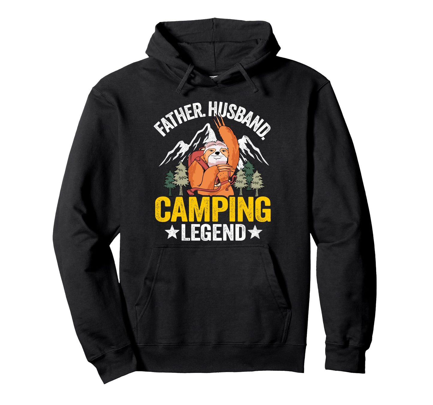 Father Husband Camping Legend Rv Hoodie - Casual Everyday Wear Unisex - T-Shirt, Sweatshirt, Hoodie