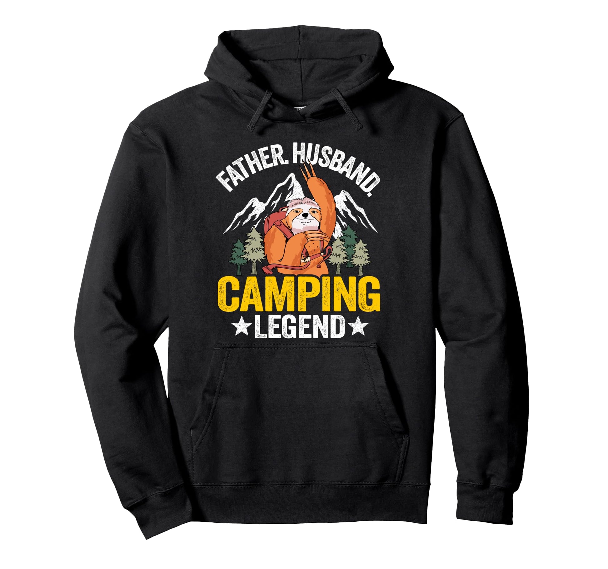 Father Husband Camping Legend Rv Hoodie - Casual Everyday Wear Unisex - T-Shirt, Sweatshirt, Hoodie