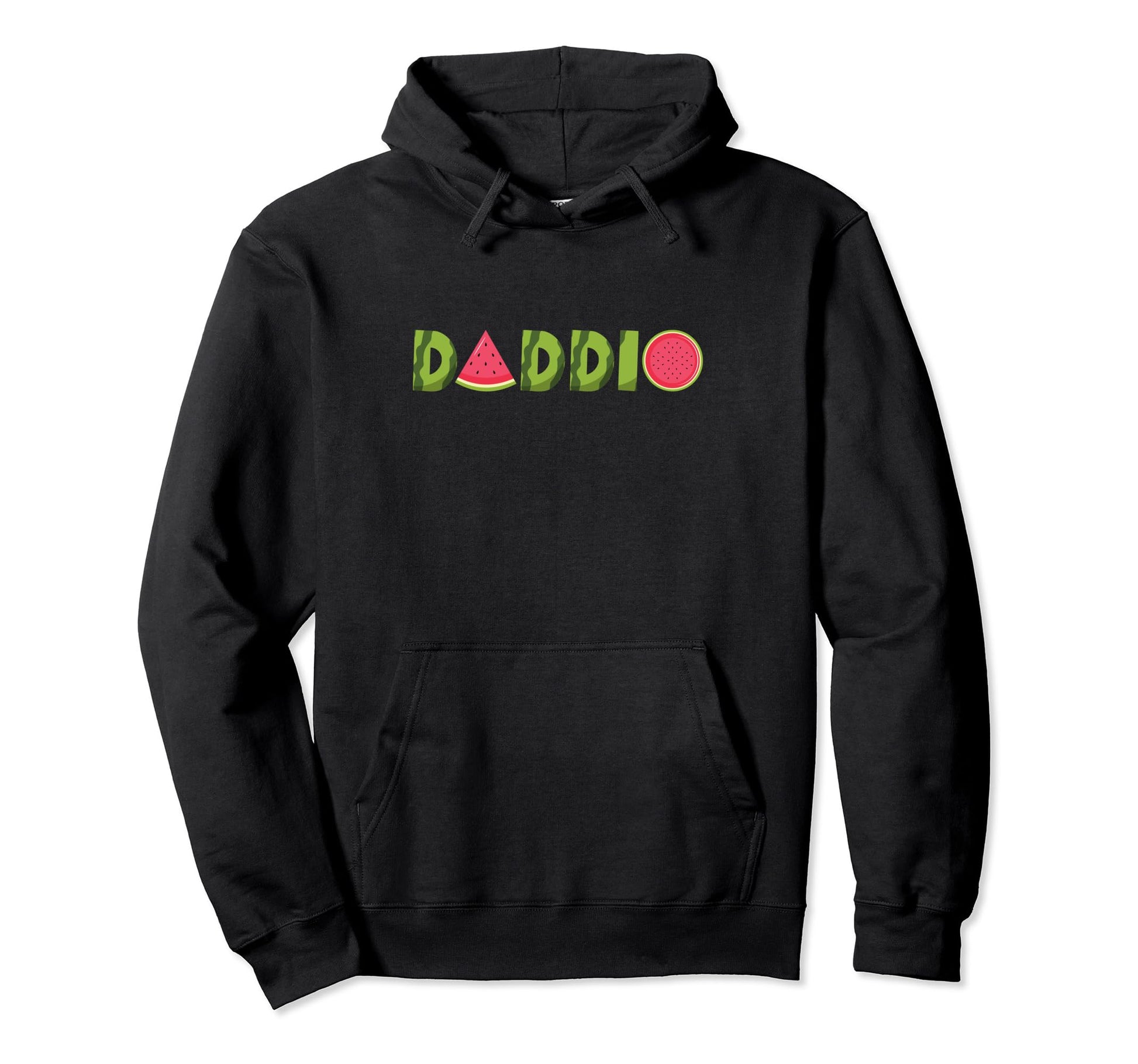 Daddio Watermelon Funny Summer Fruit Hoodie - Custom Art Print Men Women - T-Shirt, Sweatshirt, Hoodie