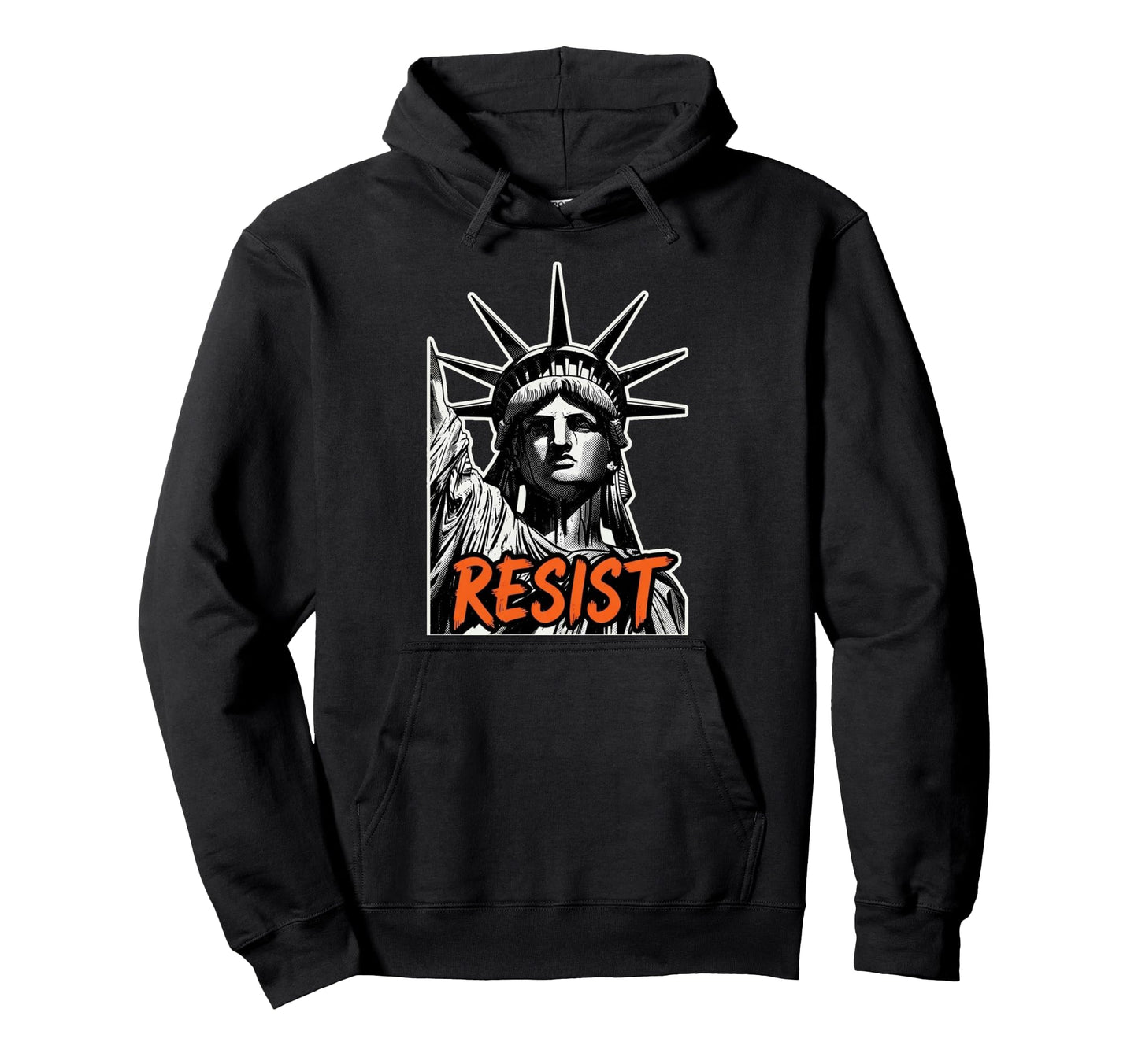 Resist Statue Liberty Urban Resistance Hoodie - Trendy Graphic Men Women - T-Shirt, Sweatshirt, Hoodie