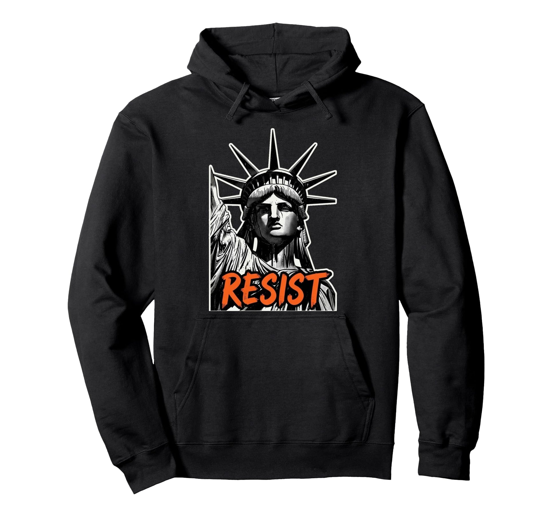 Resist Statue Liberty Urban Resistance Hoodie - Trendy Graphic Men Women - T-Shirt, Sweatshirt, Hoodie