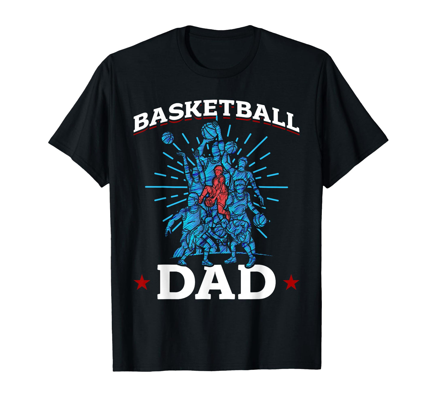 Basketball Basketball Dad T-Shirt - Minimalist Print Unisex - T-Shirt, Sweatshirt, Hoodie