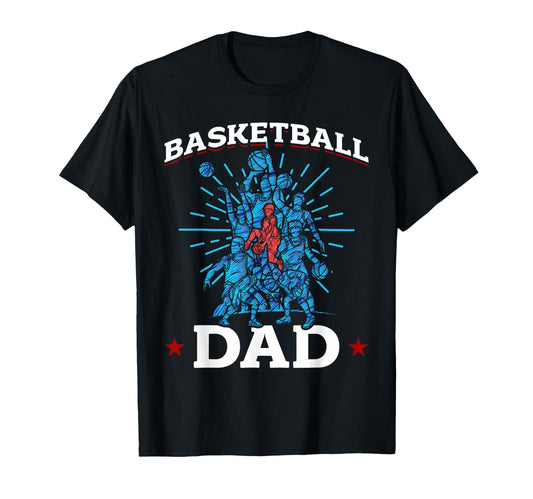 Basketball Basketball Dad T-Shirt - Minimalist Print Unisex - T-Shirt, Sweatshirt, Hoodie
