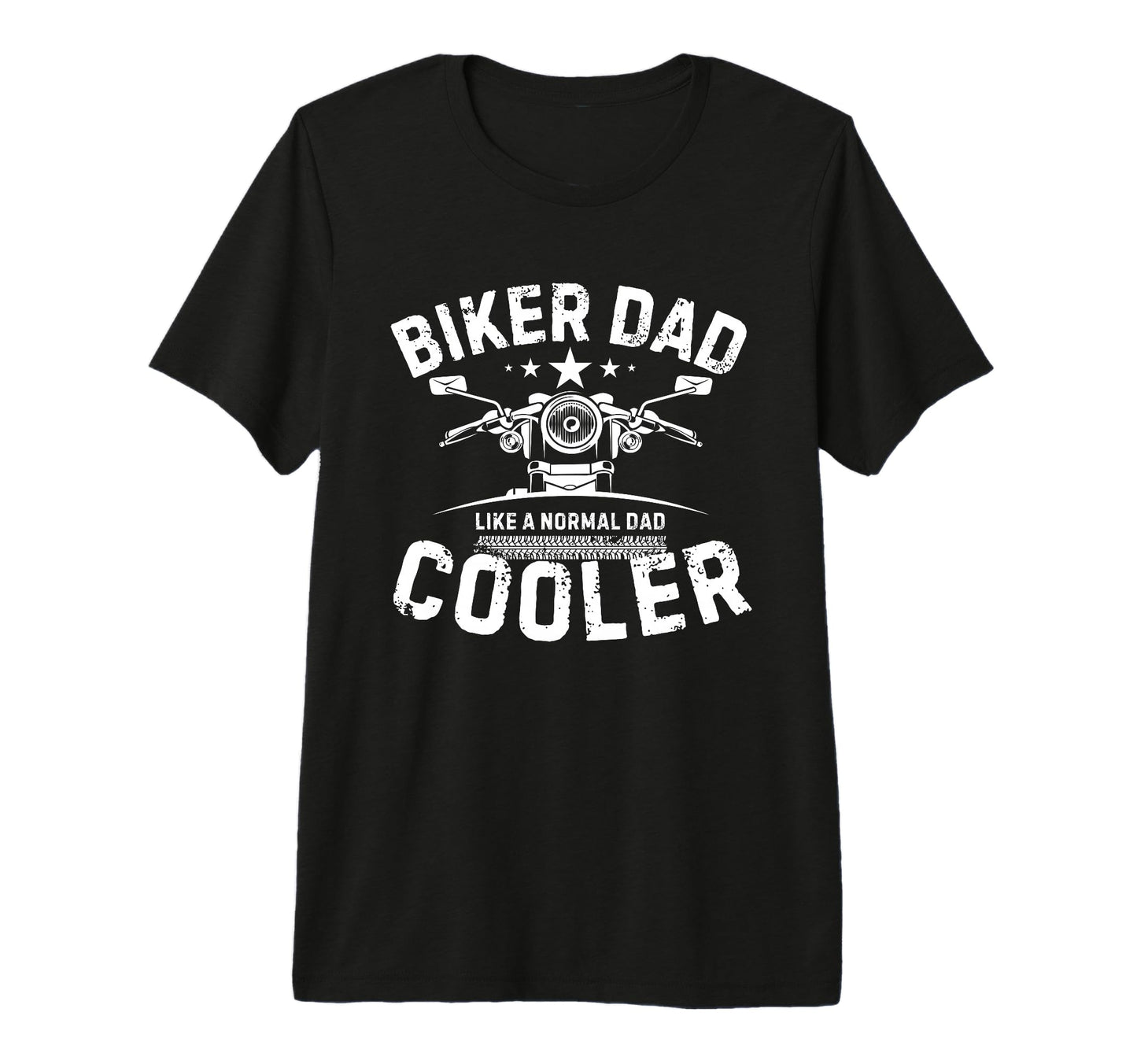 Biker Dad Like Normal Dad Only Cooler T-Shirt - Minimalist Print Unisex - T-Shirt, Sweatshirt, Hoodie
