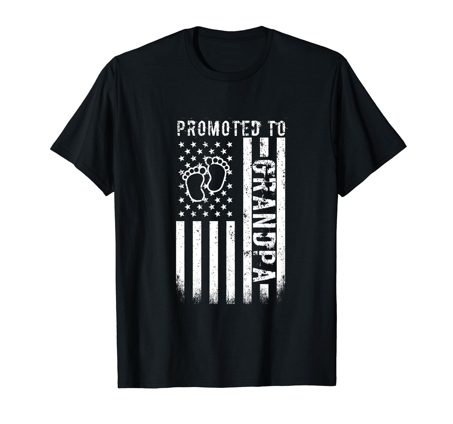 Promoted To Grandpa Usa American T-Shirt - Fun Novelty Design Men Women - T-Shirt, Sweatshirt, Hoodie