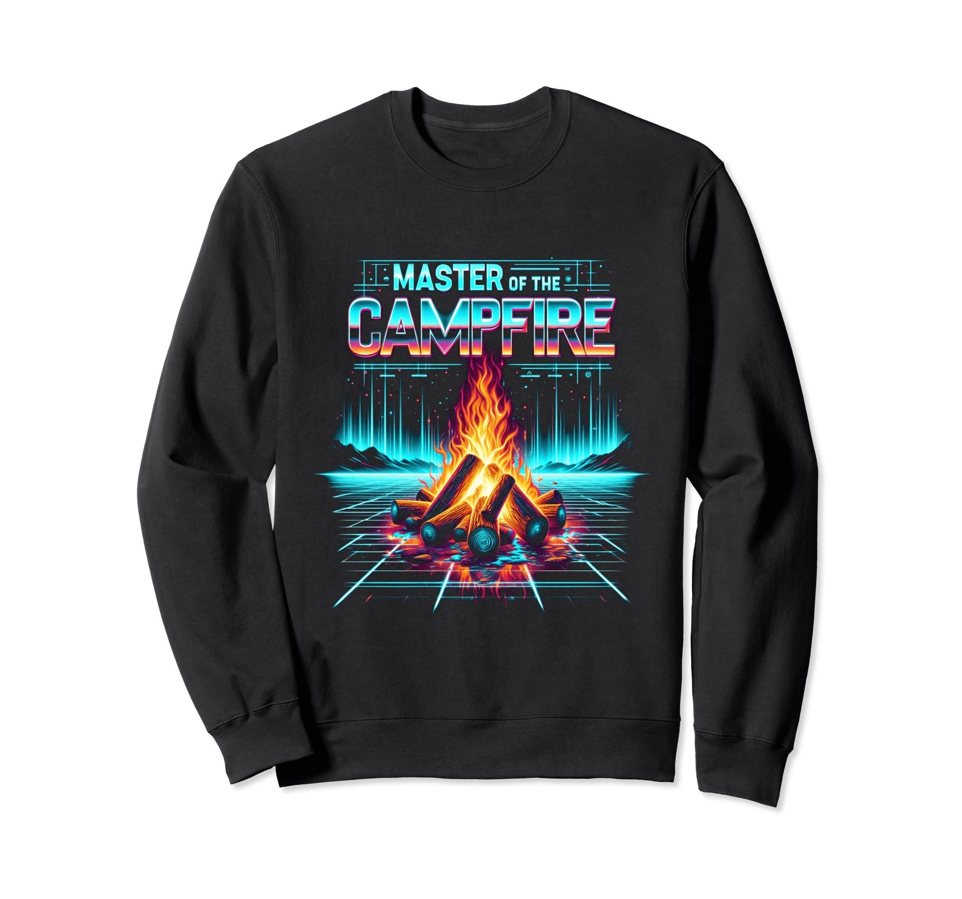 Master Campfire Dad Camping Sweatshirt - Minimalist Print for Adults - T-Shirt, Sweatshirt, Hoodie