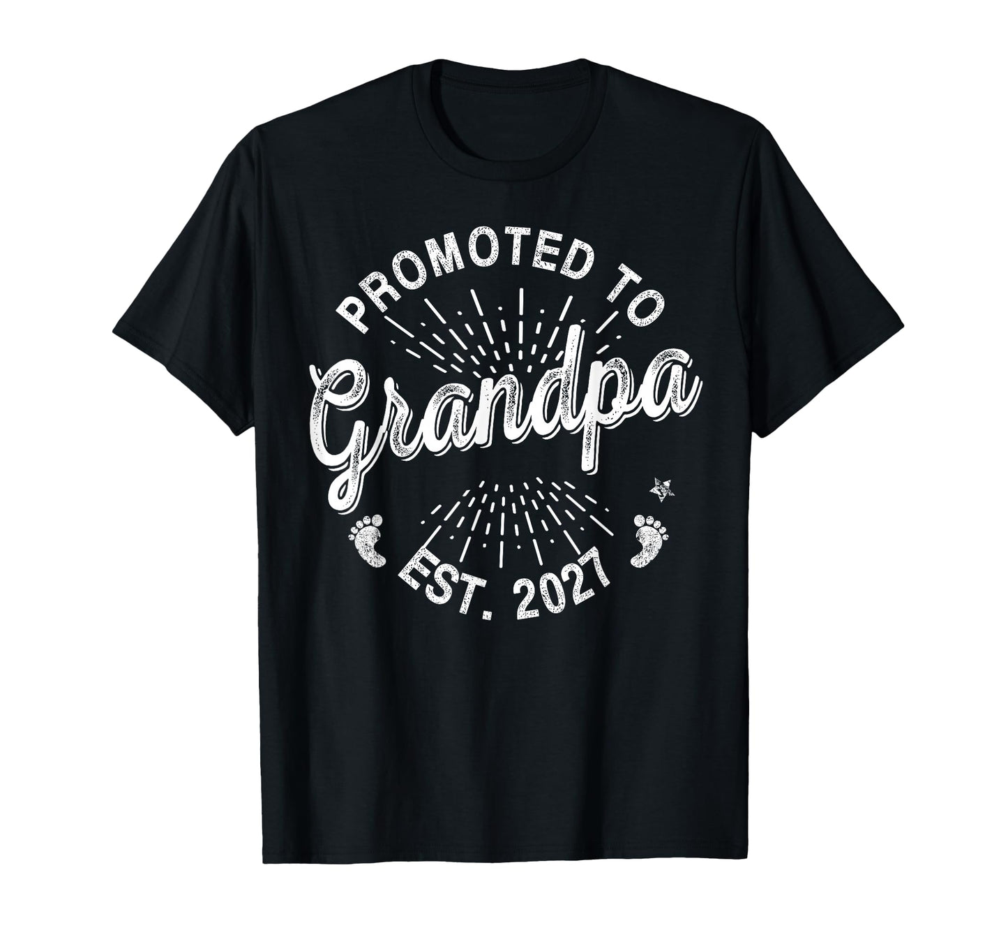 Promoted To Grandpa Est 2027 T-Shirt - Custom Art Print for Adults - T-Shirt, Sweatshirt, Hoodie