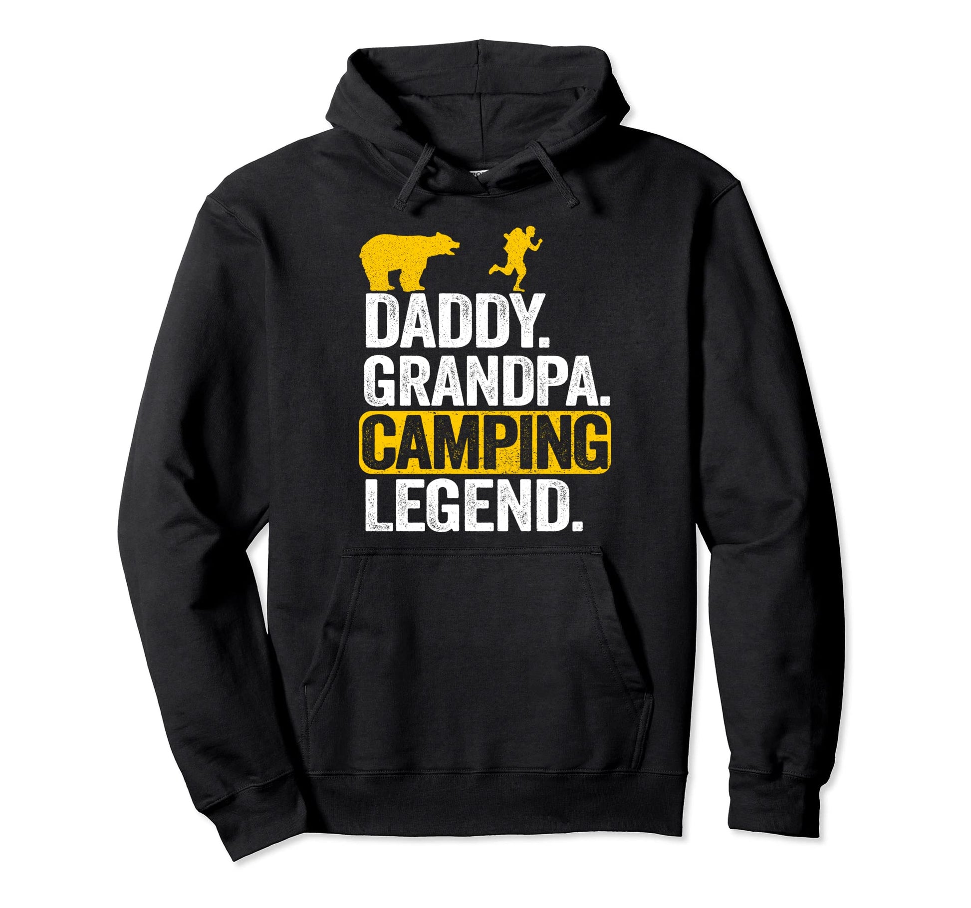 Daddy Grandpa Camping Legend Rv Camper Hoodie - Graphic Print Men Women - T-Shirt, Sweatshirt, Hoodie