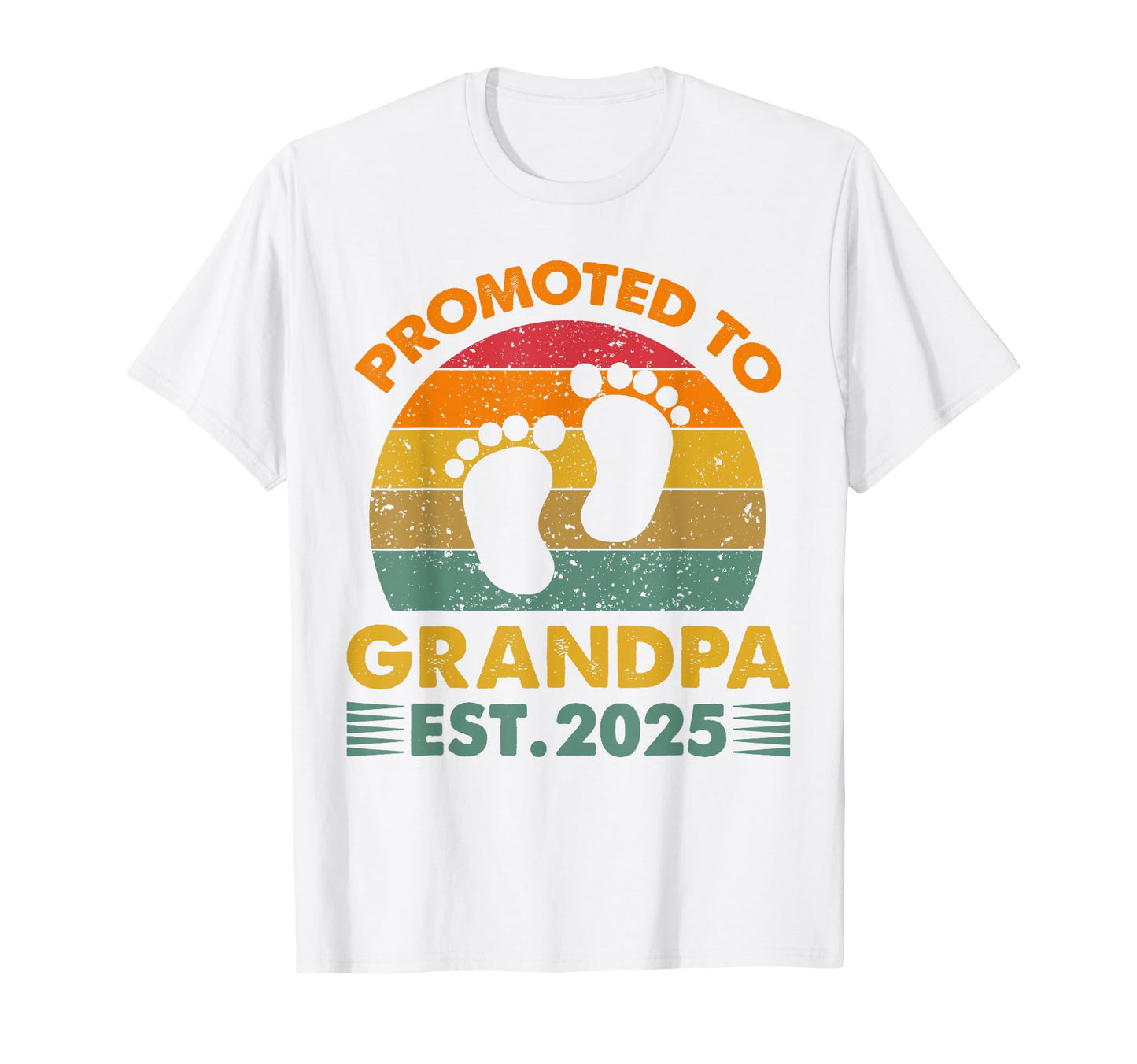 Promoted To Grandpa Est 2025 T-Shirt - Custom Art Print Men Women - T-Shirt, Sweatshirt, Hoodie