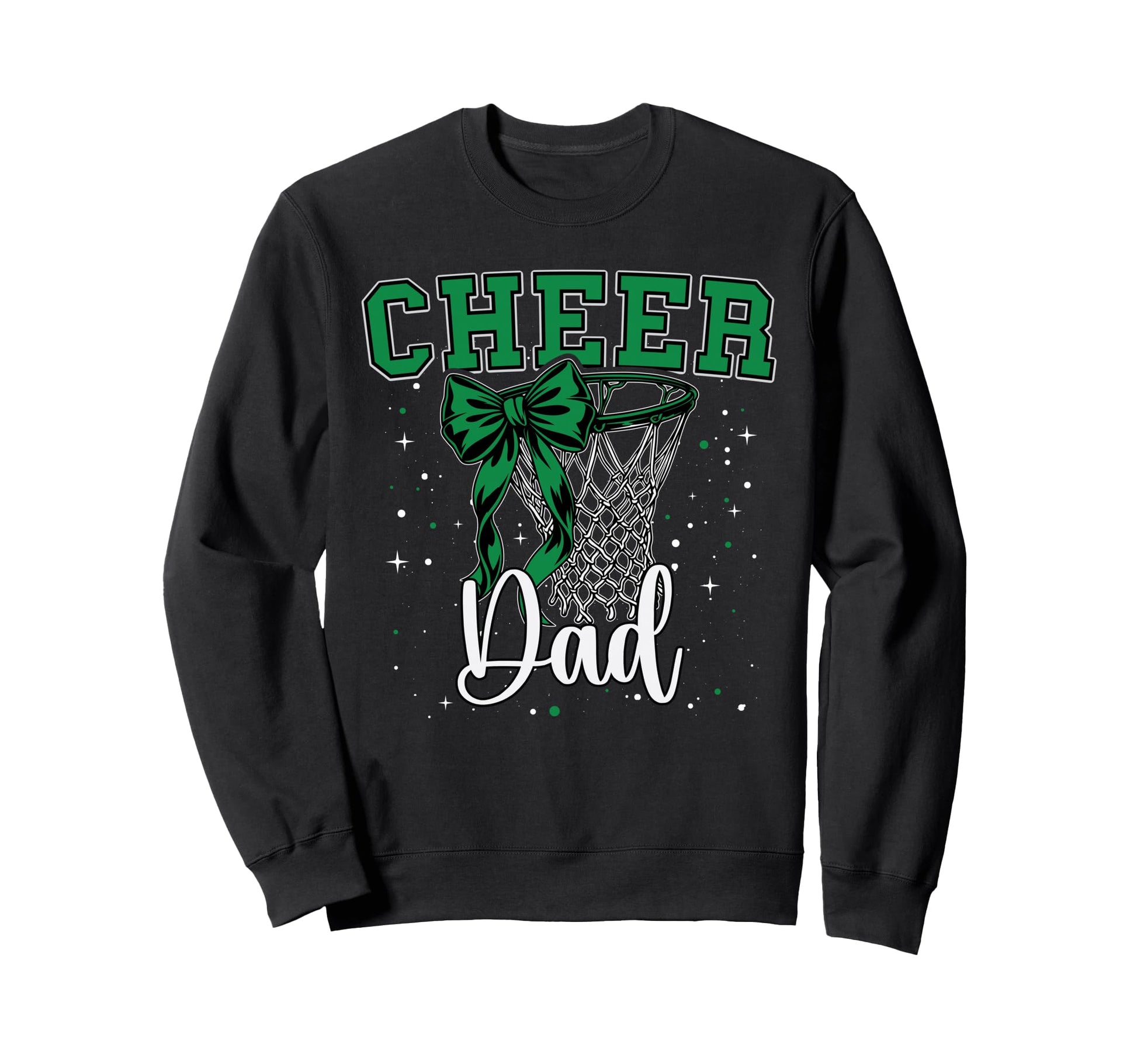 Cheer Dad Papa Bow Sport Sweatshirt - Custom Art Print Men Women - T-Shirt, Sweatshirt, Hoodie