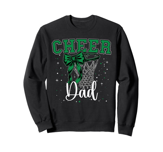 Cheer Dad Papa Bow Sport Sweatshirt - Custom Art Print Men Women - T-Shirt, Sweatshirt, Hoodie