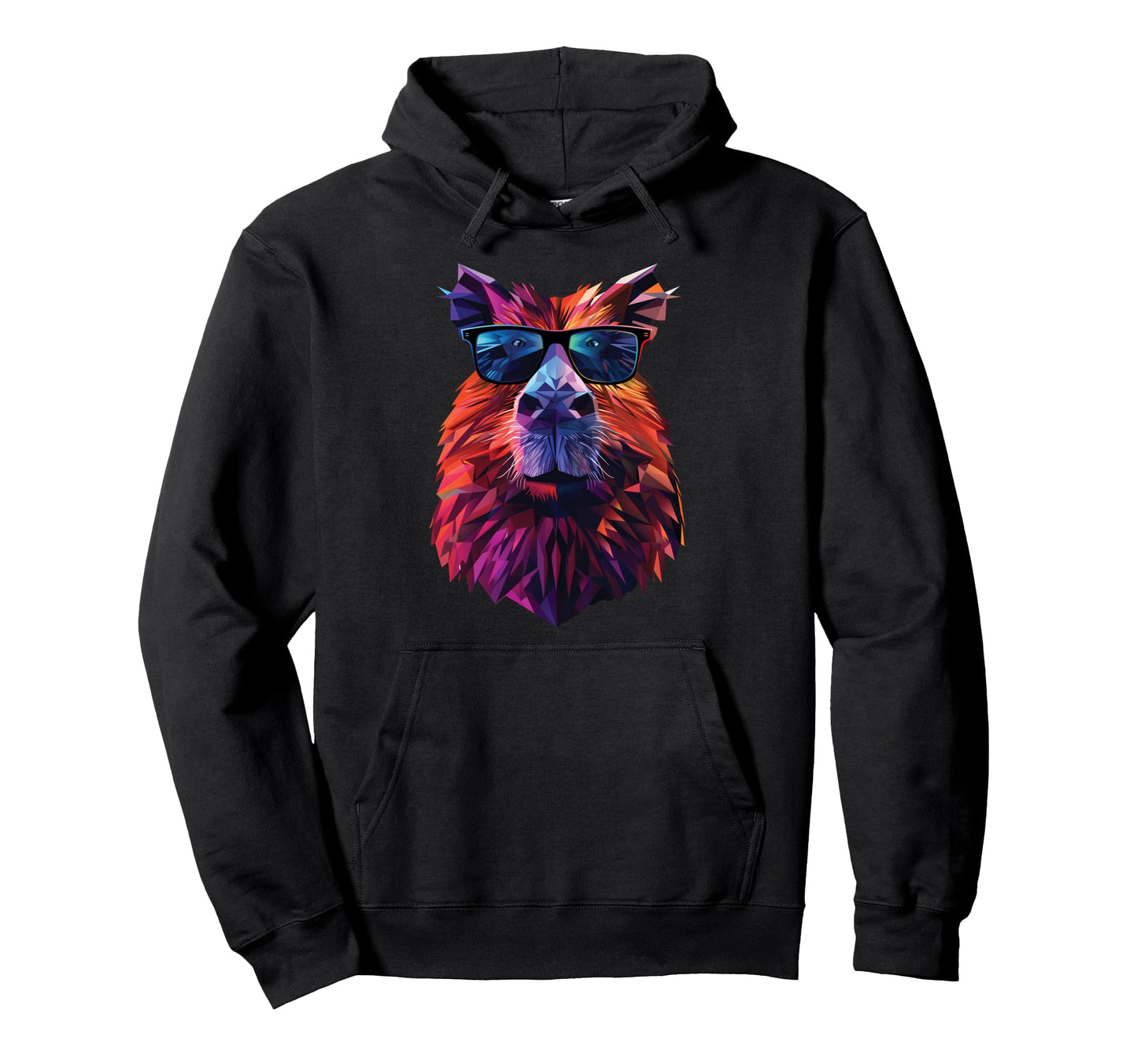 Capybara Dad Mom Sunglasses Camel Hoodie - Casual Everyday Wear Men Women - T-Shirt, Sweatshirt, Hoodie