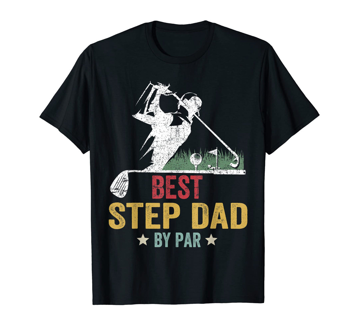 Mens Golf Best Step Dad Par Daddy T-Shirt - Unique Graphic Men Women - T-Shirt, Sweatshirt, Hoodie