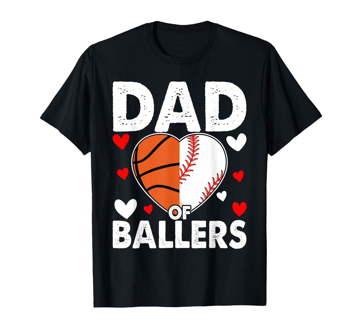 Dad Ballers Basketball Baseball T-Shirt - Novelty Apparel Unisex - T-Shirt, Sweatshirt, Hoodie
