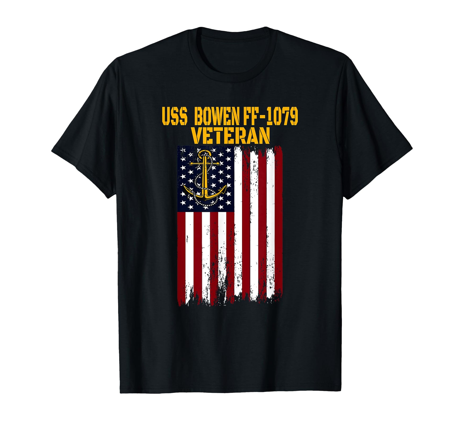 Uss Bowen Ff 1079 Frigate T-Shirt - Casual Everyday Wear for Adults - T-Shirt, Sweatshirt, Hoodie