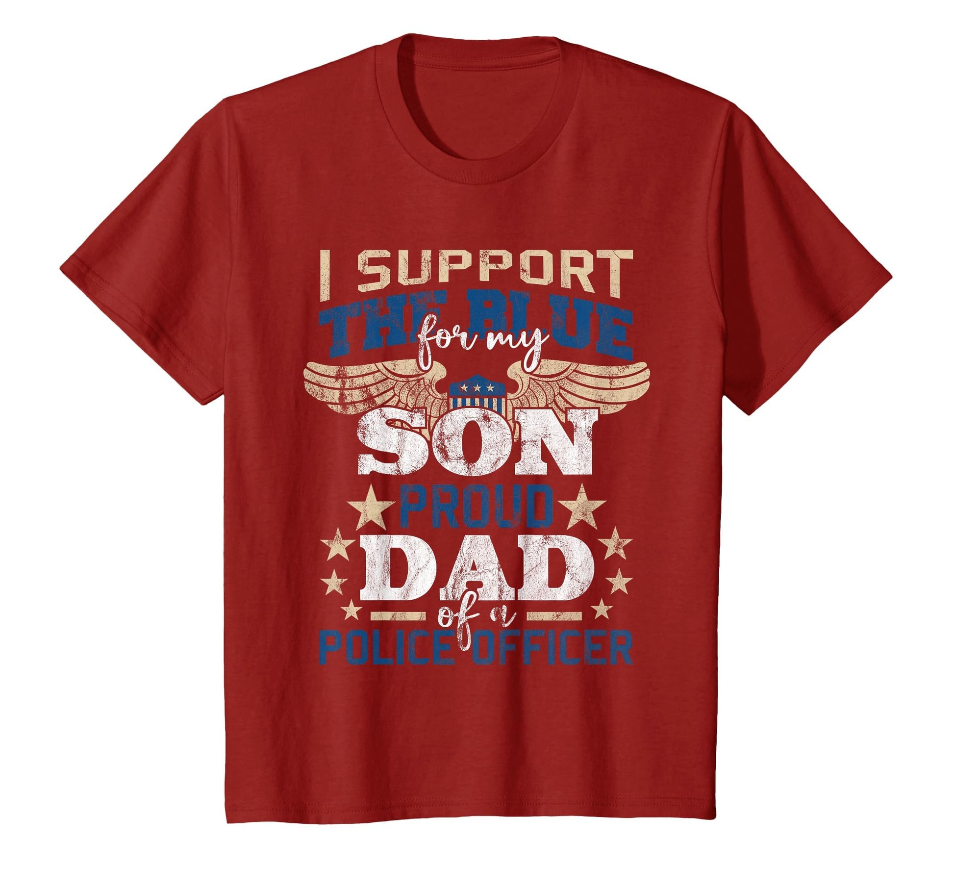 Proud Dad Police Officer Parent Support T-Shirt - Aesthetic Graphic Unisex - T-Shirt, Sweatshirt, Hoodie