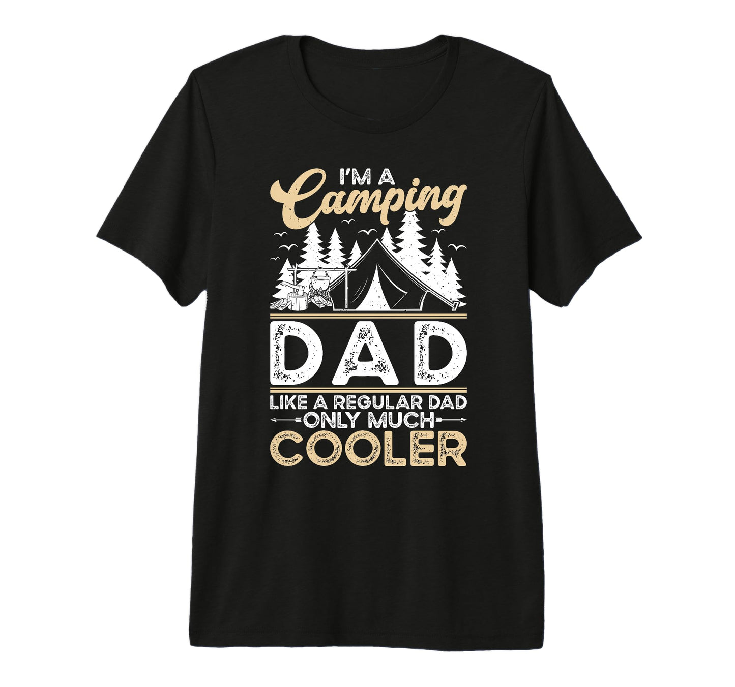 Mens Im Camping Dad Camper Dad Camping T-Shirt - Trendy Graphic for Adults - T-Shirt, Sweatshirt, Hoodie