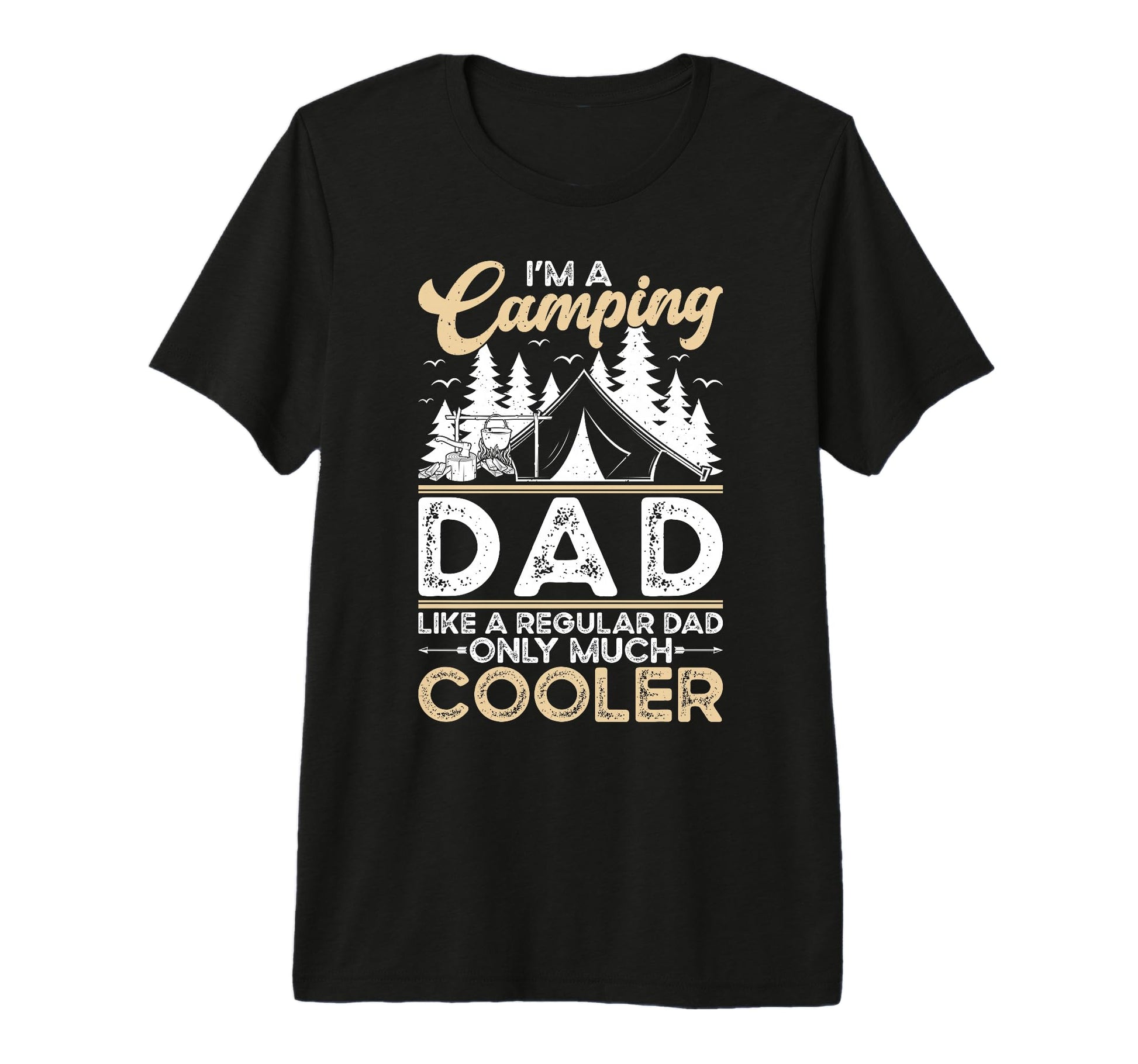 Mens Im Camping Dad Camper Dad Camping T-Shirt - Trendy Graphic for Adults - T-Shirt, Sweatshirt, Hoodie