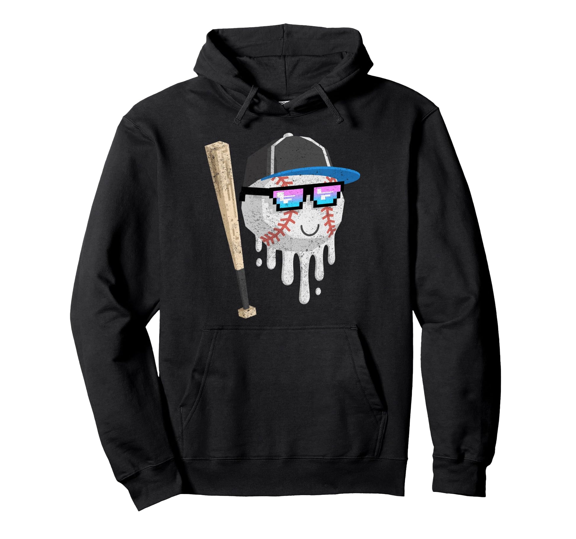 Baseball Drip Gamer Gifts T-Shirt - Aesthetic Graphic for Adults - T-Shirt, Sweatshirt, Hoodie