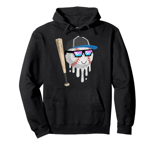 Baseball Drip Gamer Gifts T-Shirt - Aesthetic Graphic for Adults - T-Shirt, Sweatshirt, Hoodie