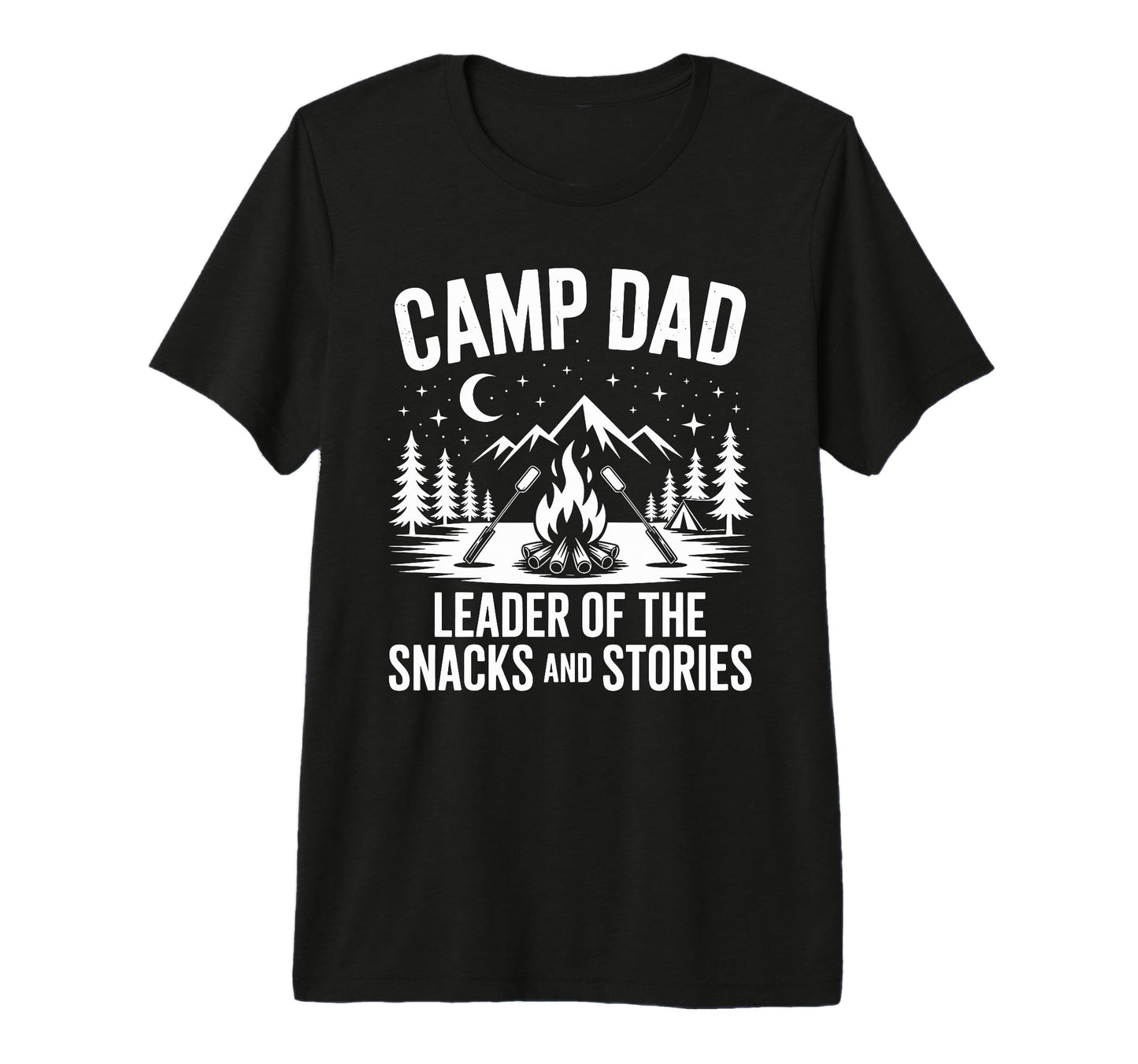 Camp Dad Camper Camping And Nature T-Shirt - Custom Art Print for Adults - T-Shirt, Sweatshirt, Hoodie
