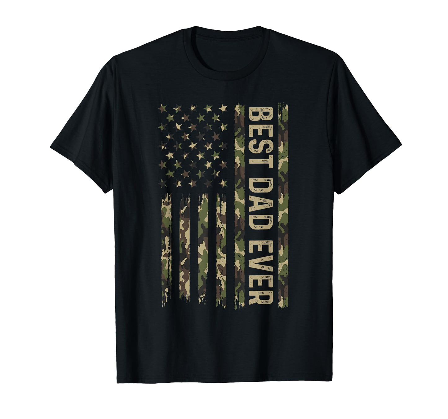 Best Dad Ever American Military T-Shirt - Fun Novelty Design Men Women - T-Shirt, Sweatshirt, Hoodie