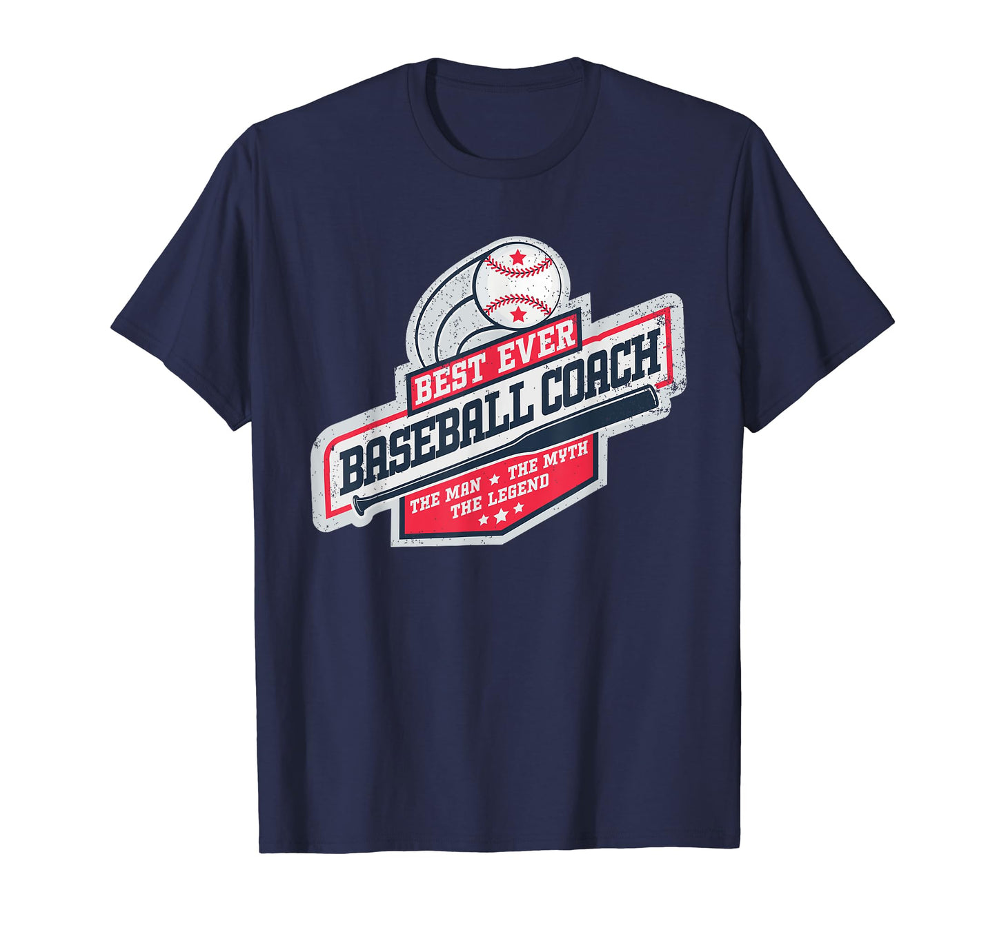 Baseball Coach Myth Legend Dad Fathers T-Shirt - Graphic Print for Adults - T-Shirt, Sweatshirt, Hoodie