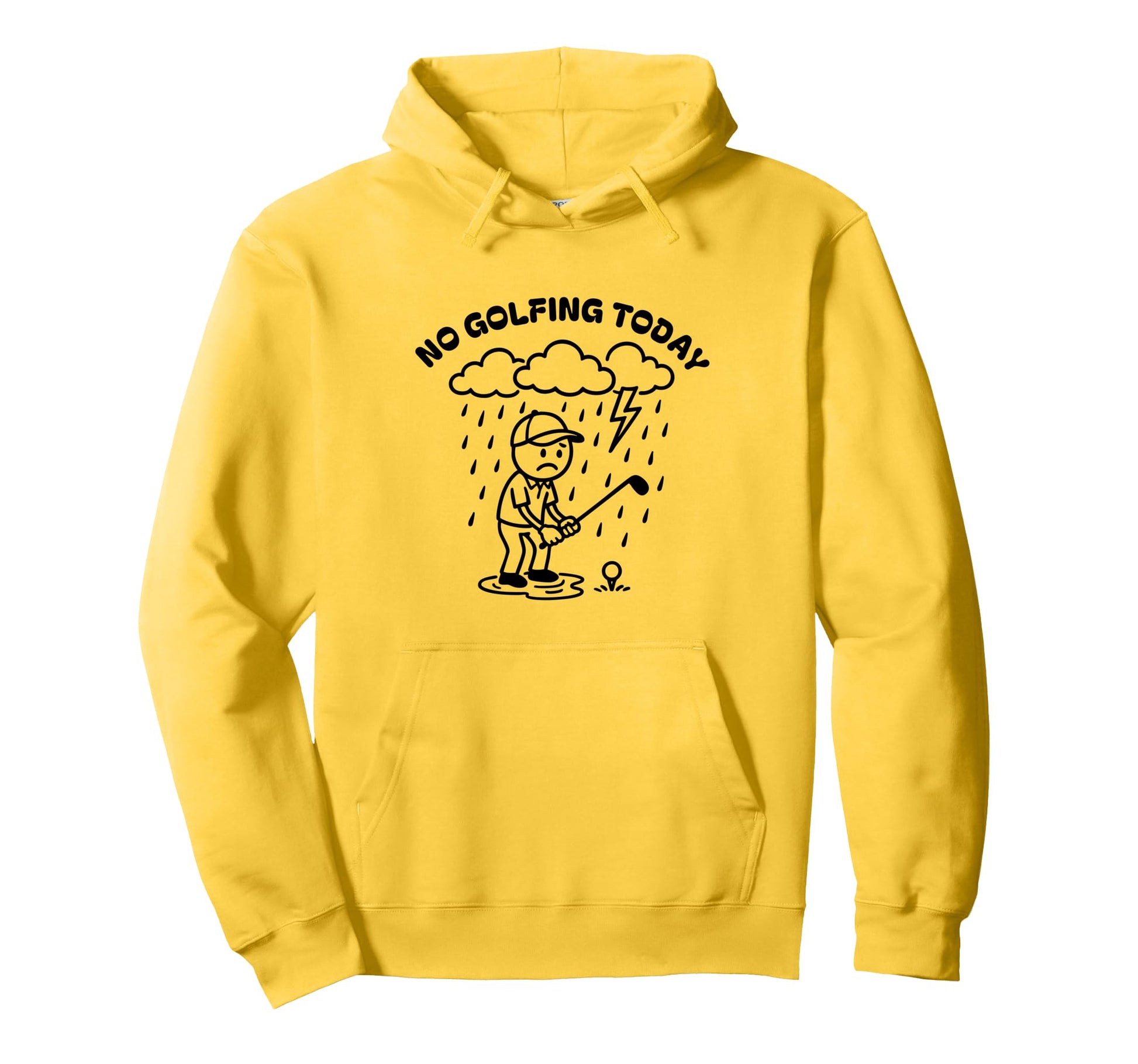 No Golfing Today Funny Golf Golfer Hoodie - Aesthetic Graphic Men Women - T-Shirt, Sweatshirt, Hoodie