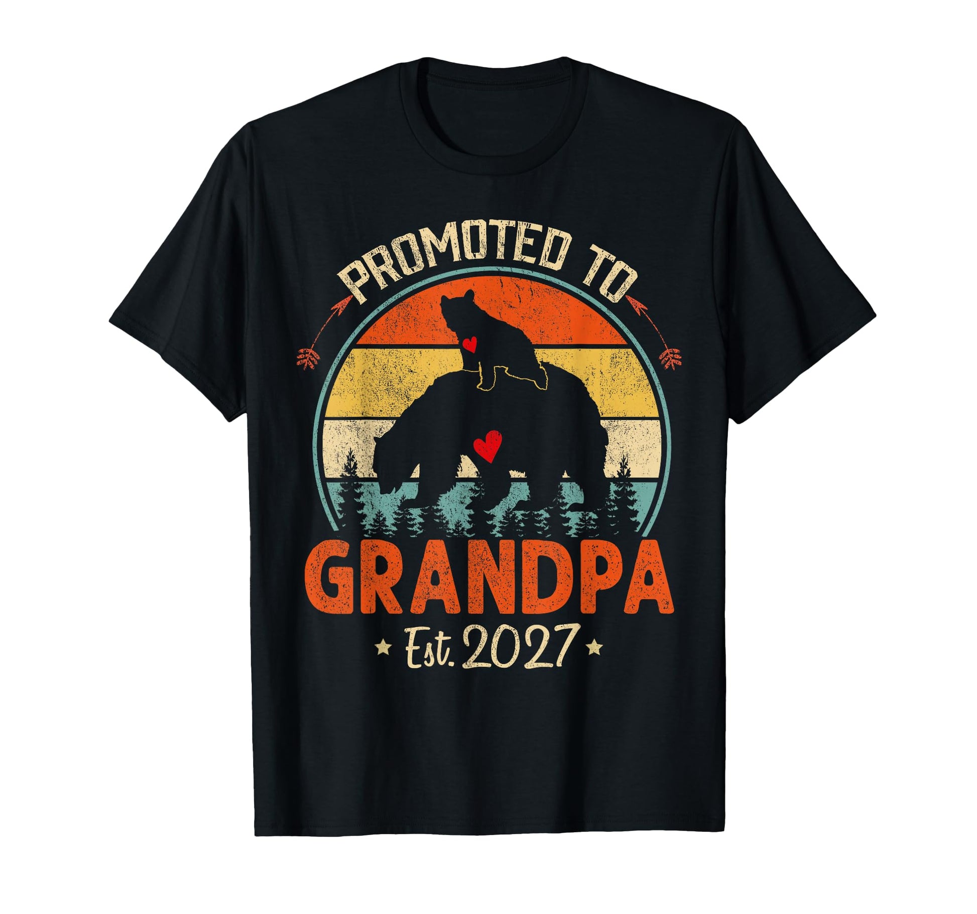 Promoted To Grandpa 2027 Funny New T-Shirt - Minimalist Print Men Women - T-Shirt, Sweatshirt, Hoodie