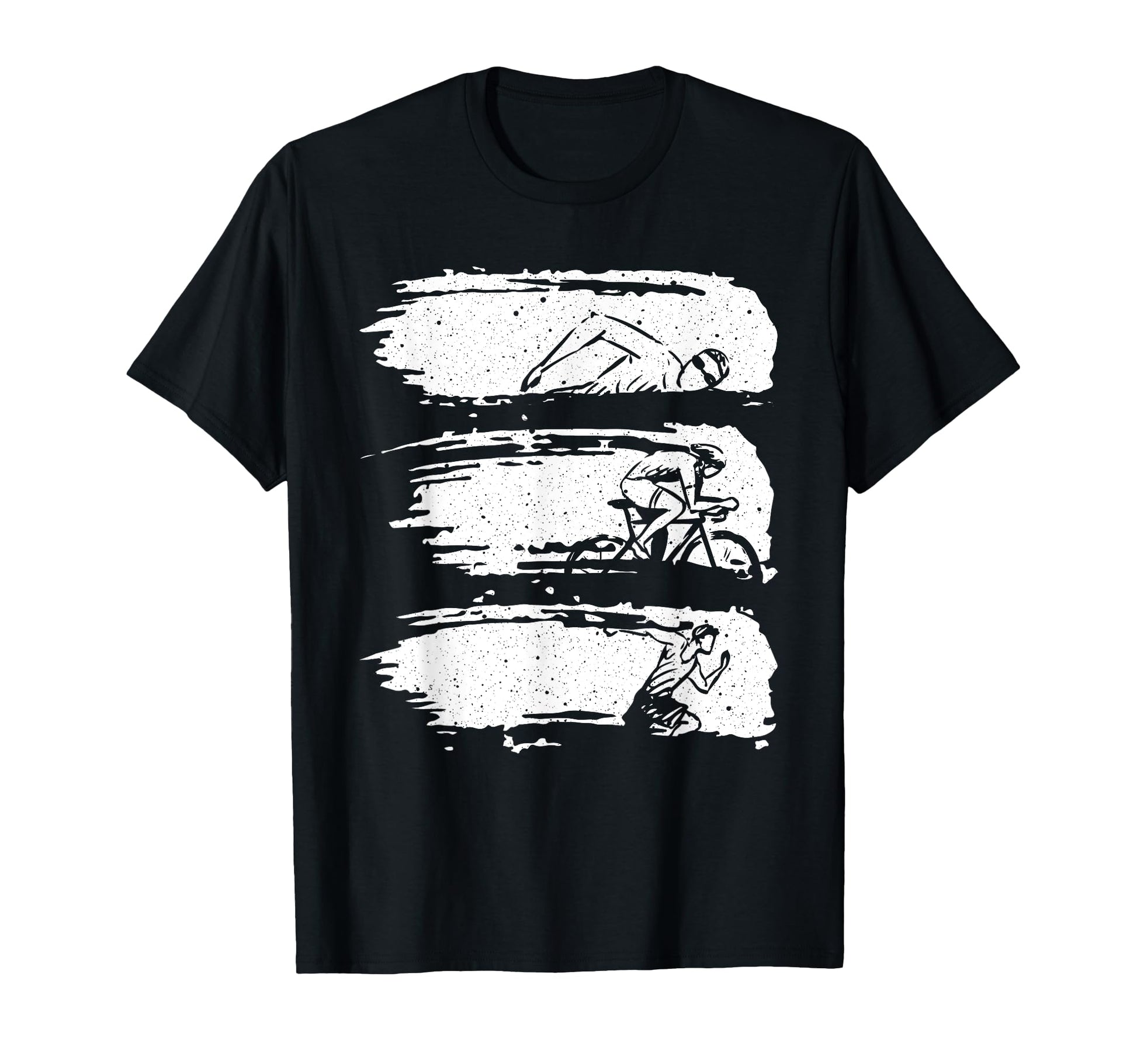 Funny Triathlon Swim Bike Run T-Shirt - Novelty Apparel Men Women - T-Shirt, Sweatshirt, Hoodie