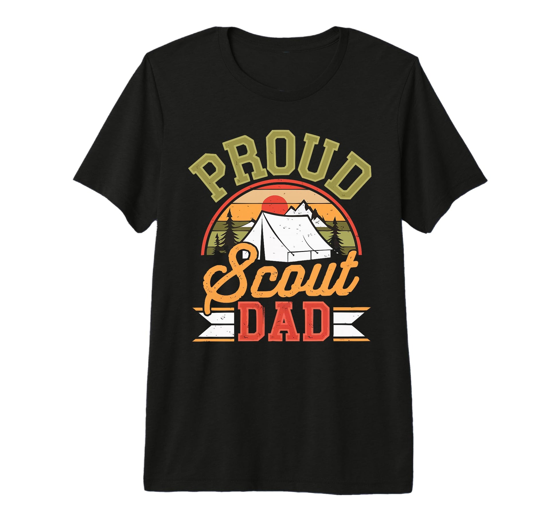 Mens Scout Leader Dad Scouting Campfire T-Shirt - Graphic Print Men Women - T-Shirt, Sweatshirt, Hoodie