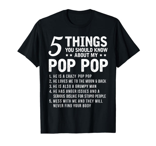 5 Things You Should Know About My T-Shirt - Fun Novelty Design Men Women - T-Shirt, Sweatshirt, Hoodie