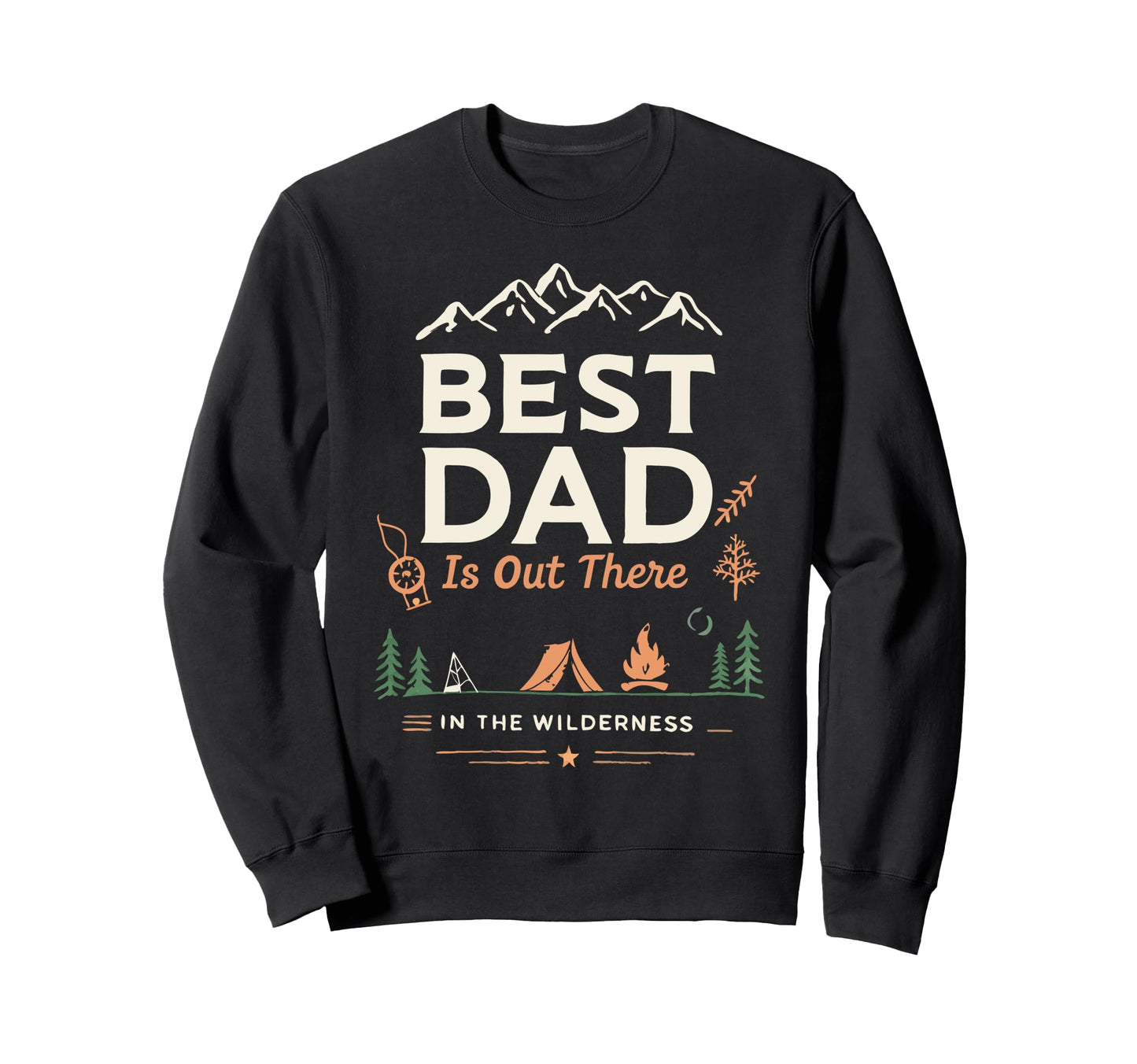 Fathers Day Hiking Camping Dad T-Shirt - Trendy Graphic Unisex - T-Shirt, Sweatshirt, Hoodie