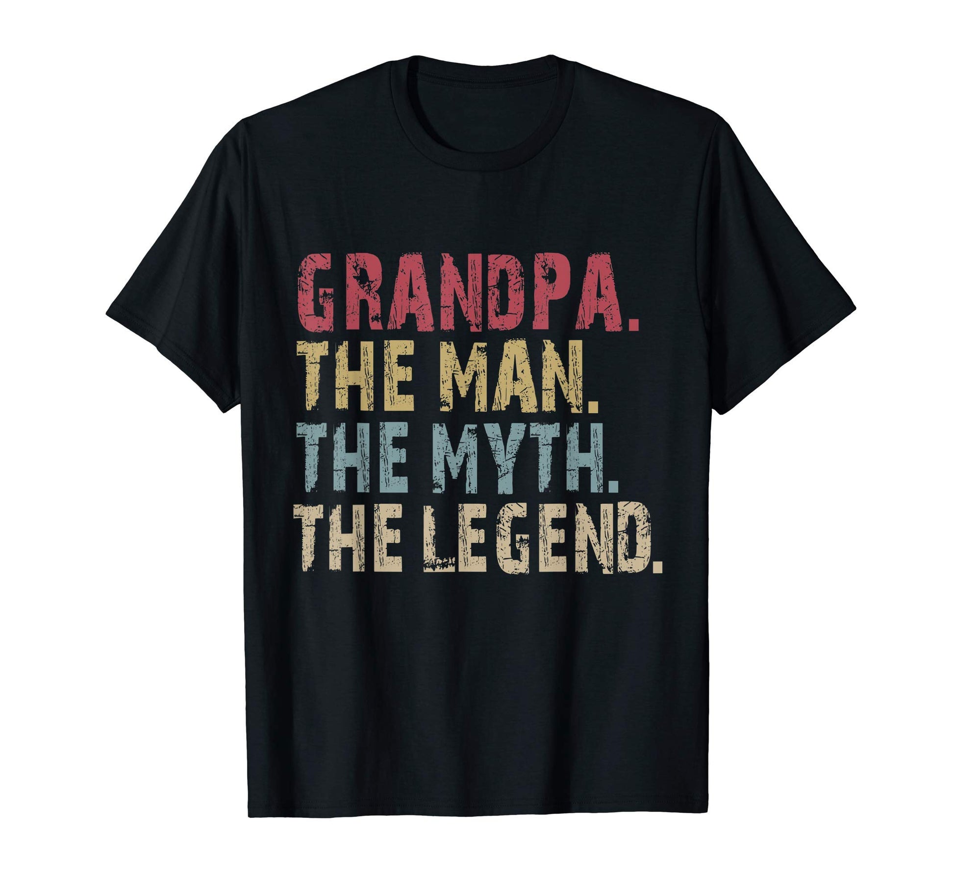 Mens Grandpa Myth Legend Funny Dad T-Shirt - Custom Art Print Men Women - T-Shirt, Sweatshirt, Hoodie