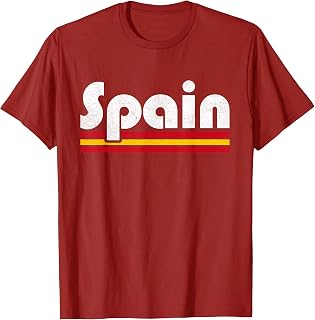 Spanish Fan Retro Spain Flag T-Shirt Unisex T-shirt, Sweatshirt, Hoodie, Long Sleeve Tee - T-Shirt, Sweatshirt, Hoodie